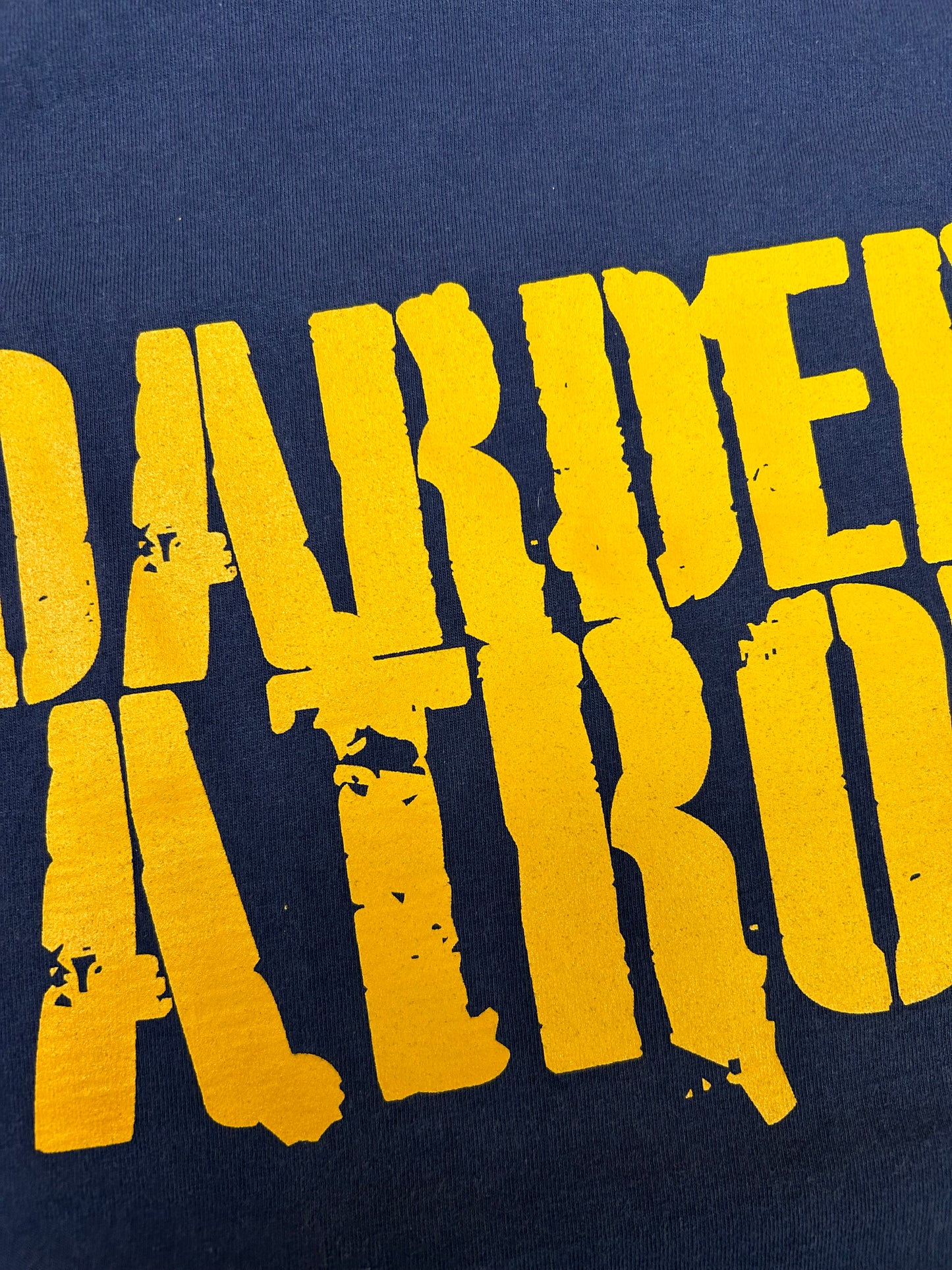 Boarder Patrol Skateboarding Skate Tee Medium 20.25x27.25 Inches Navy 2000s