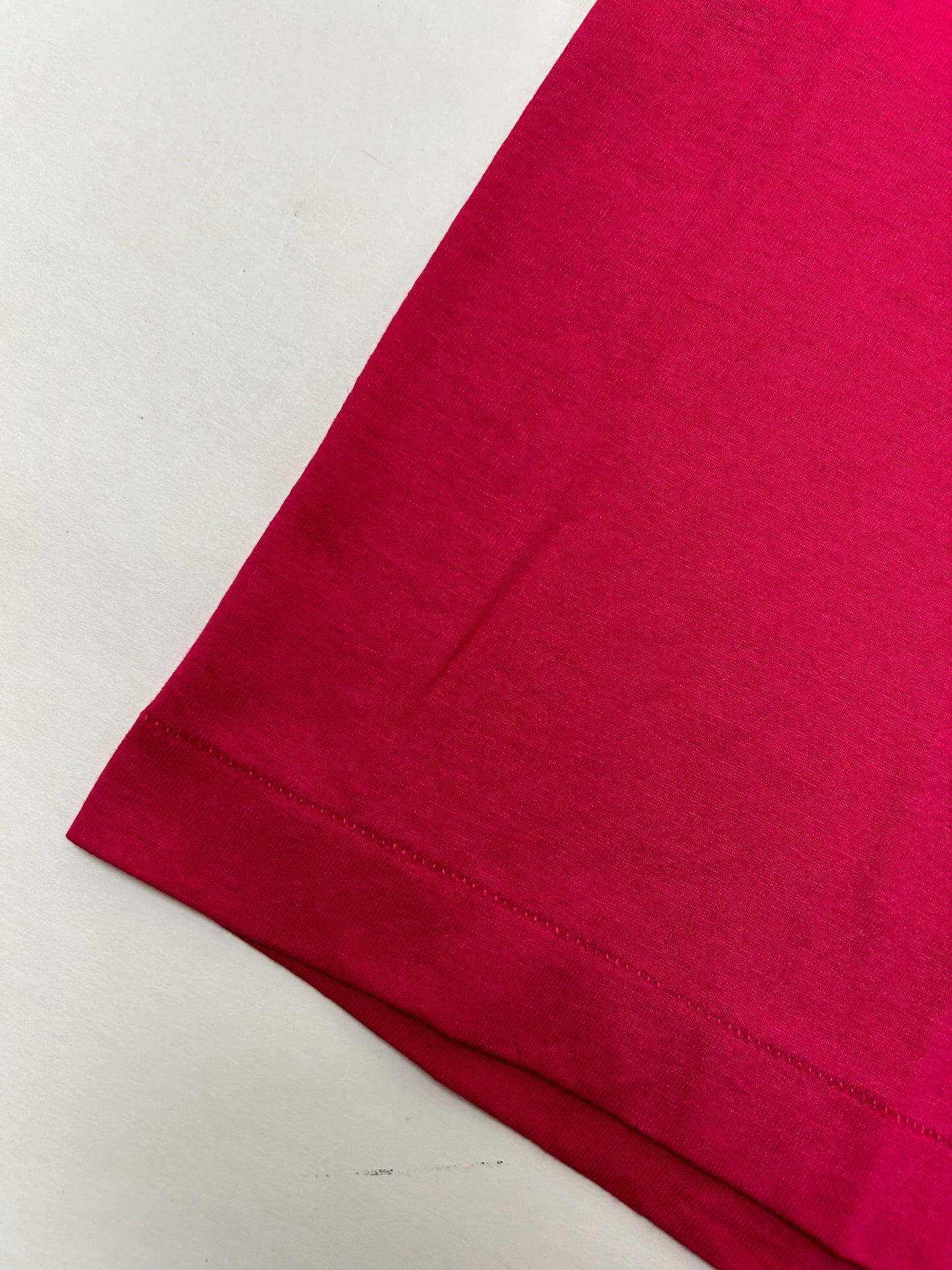 Edgewood NJ first edition “Deeper Than The Roots.” Tee XL 24x30.25 Inches Early 90s Screen Stars Best 50/50 Blend USA Made Raspberry