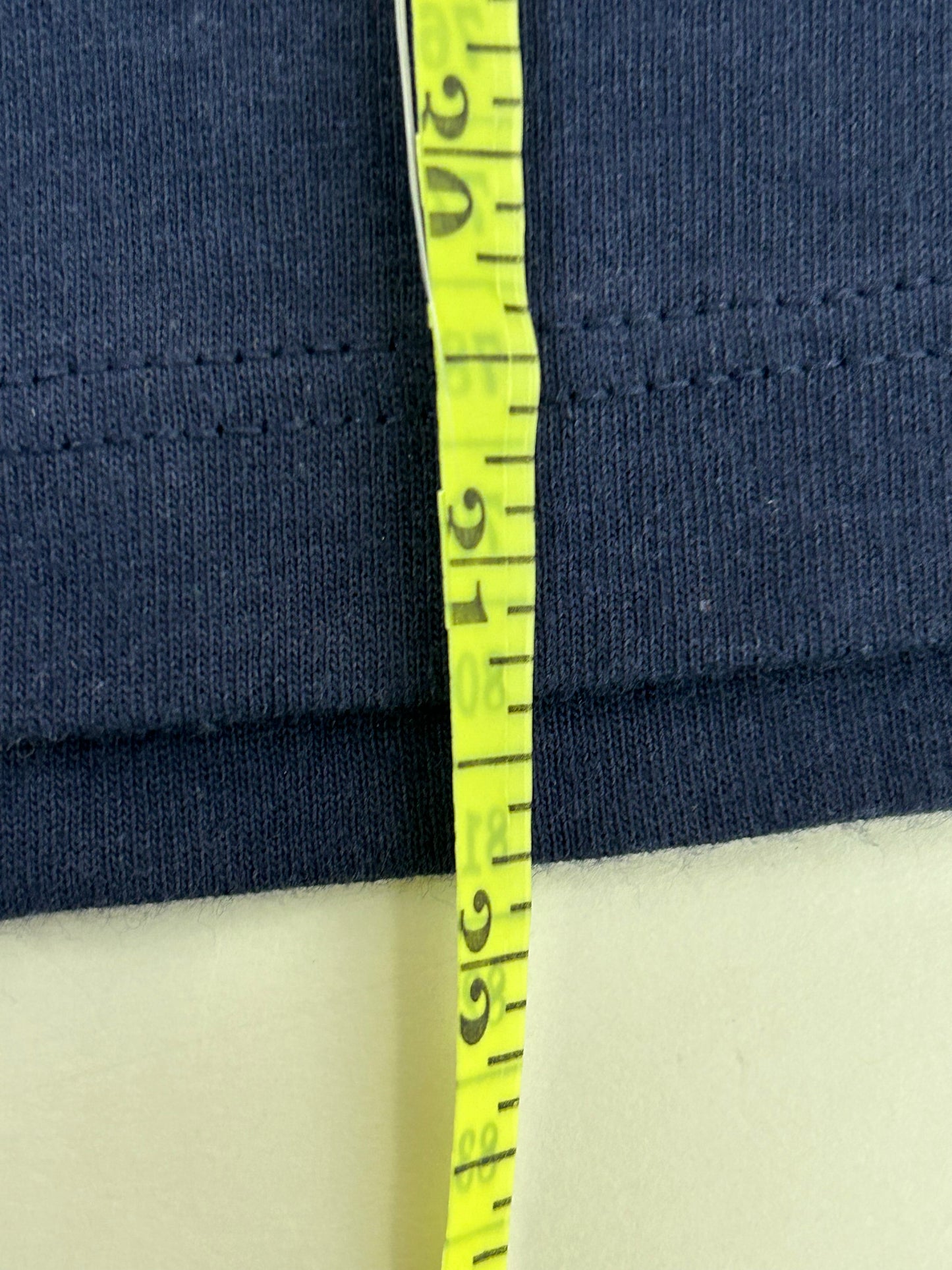 Edgewood NJ first edition “Deeper Than The Roots.” Tee Large 21.5x31.25 Inches 90s JERZEES 100% Cotton USA Navy Blue