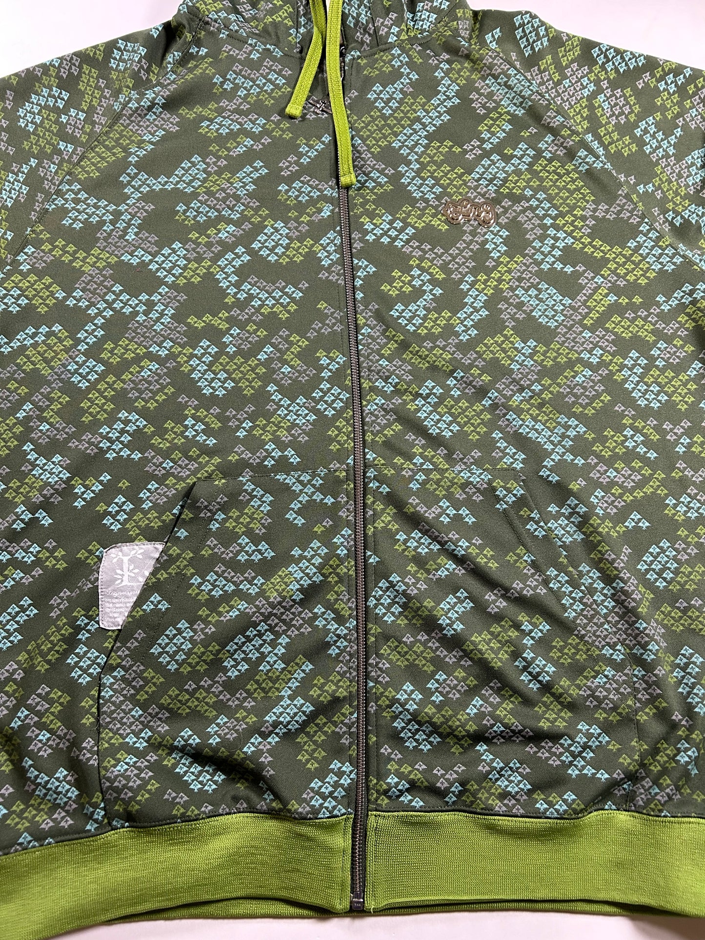 LRG Lifted Research Group Hoodie Hooded Zip Sweatshirt Vintage Y2k XL 26.5x30 Inches Skate