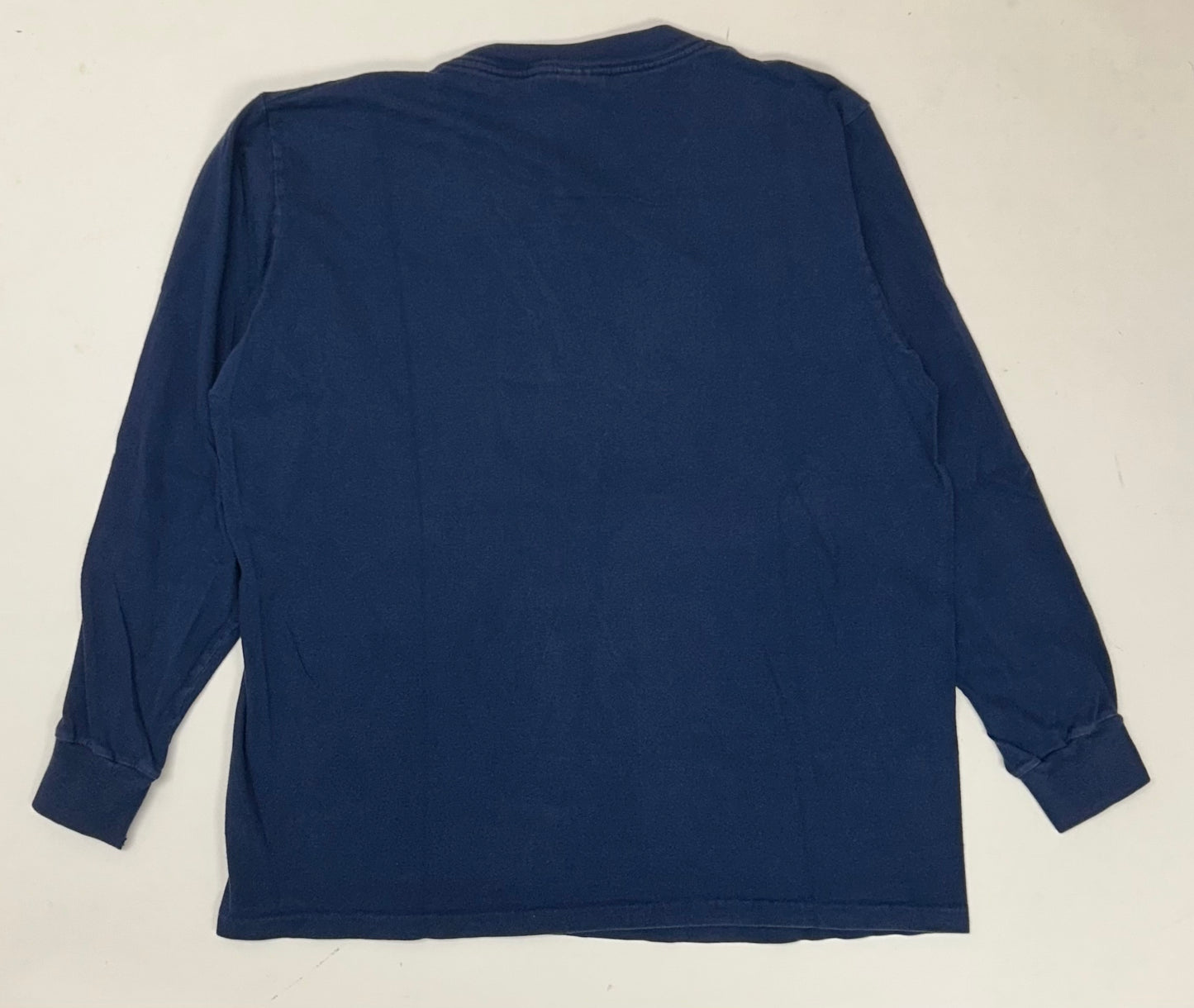 Vintage 90s Nike Just Do It. Long Sleeve T-Shirt Navy/Green Medium/Large Fit 21.5x25.75 Inches Worn