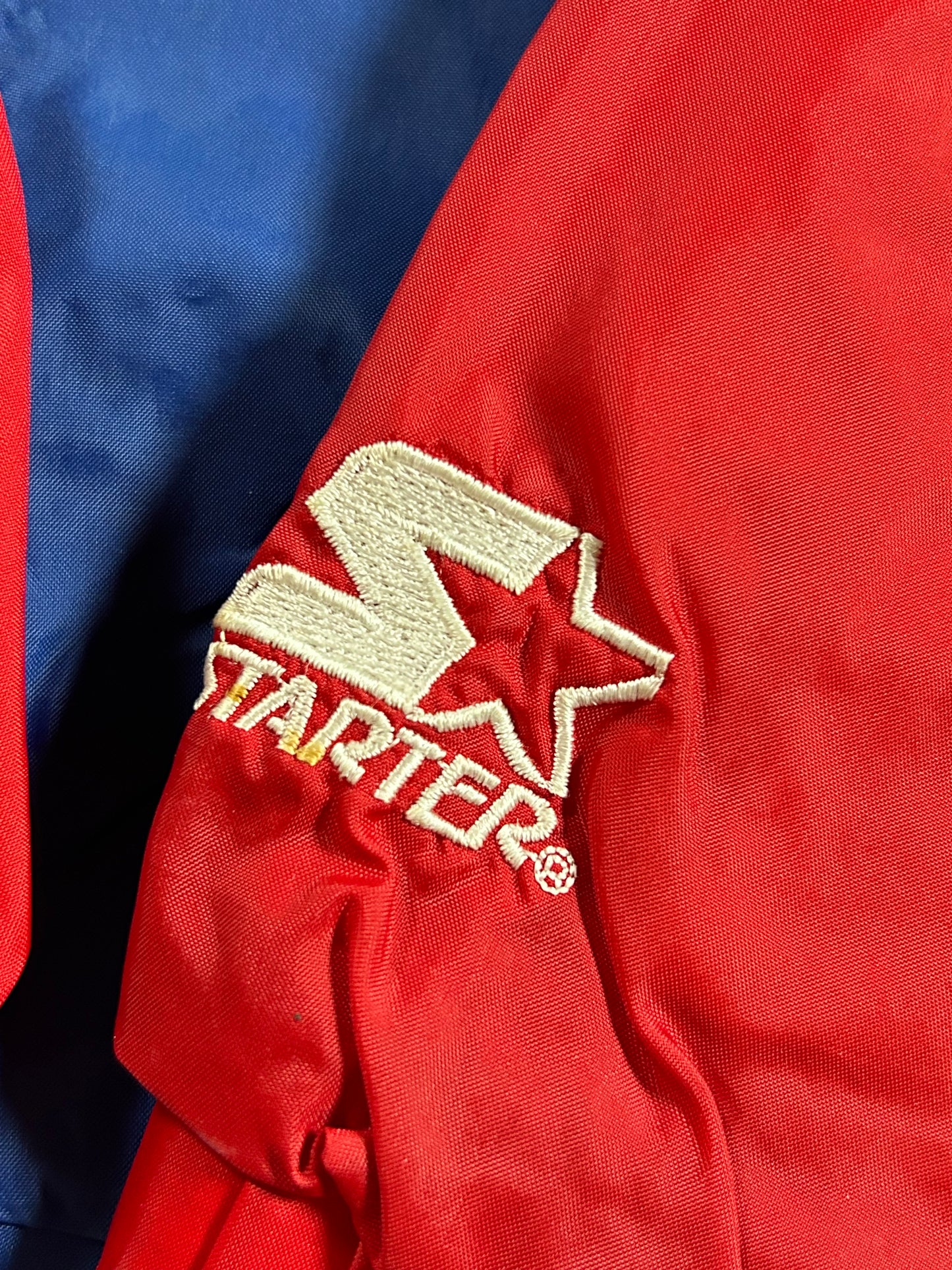 Vintage Starter 96 Atlanta Olympics Team USA Packable Hood Windbreaker Full Zip Jacket  Large 27.5x27.5 Inches