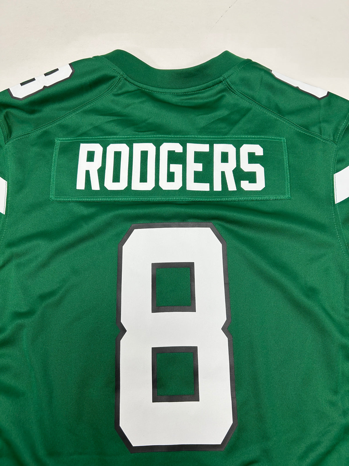 New York Jets Aaron Rodgers # 8 NFL Nike Jersey Medium Men’s Green 2023