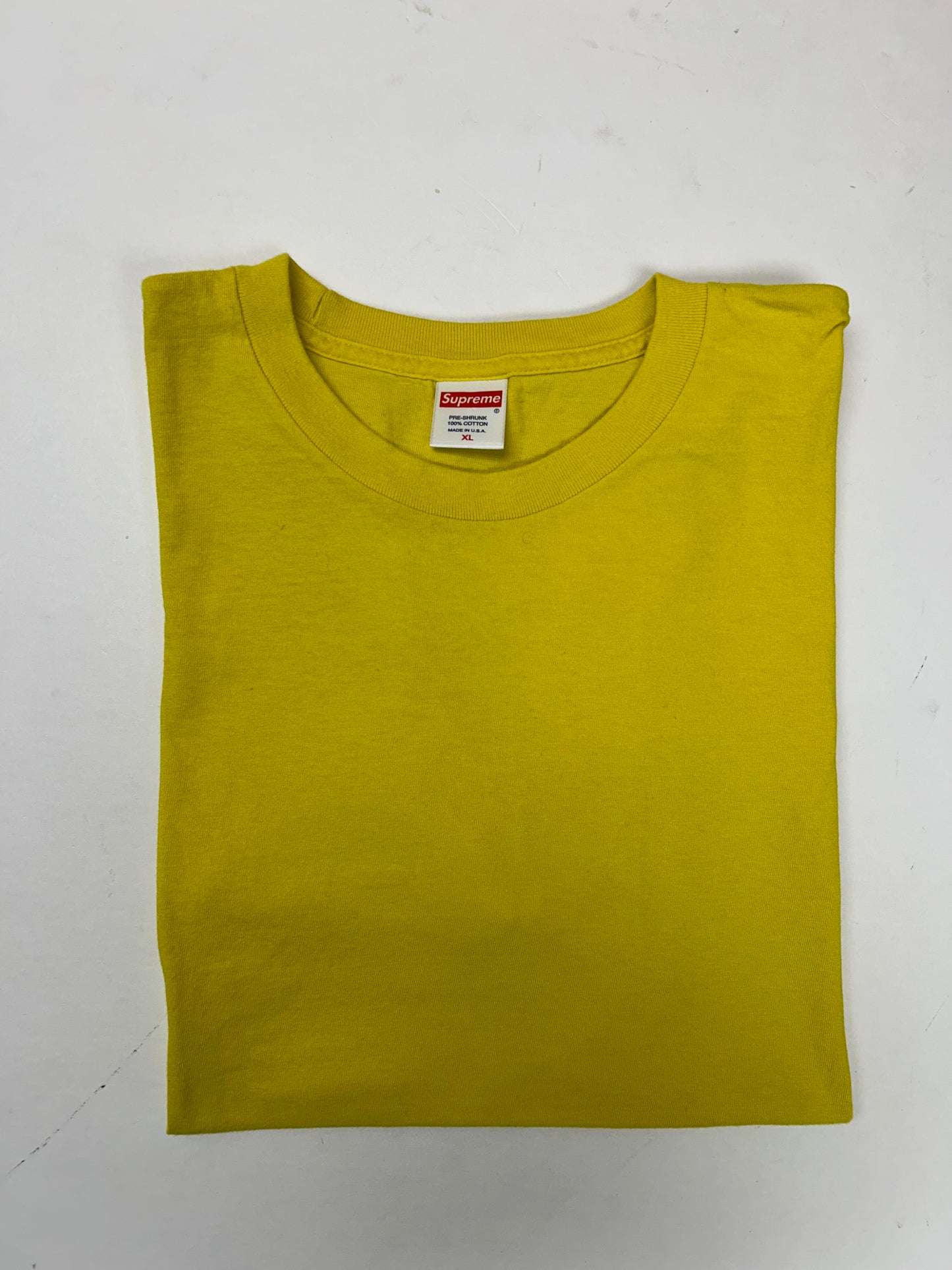 Supreme Blank Tee K-Mart Mix Up Blank Yellow XL 23.75x29.25 Inches