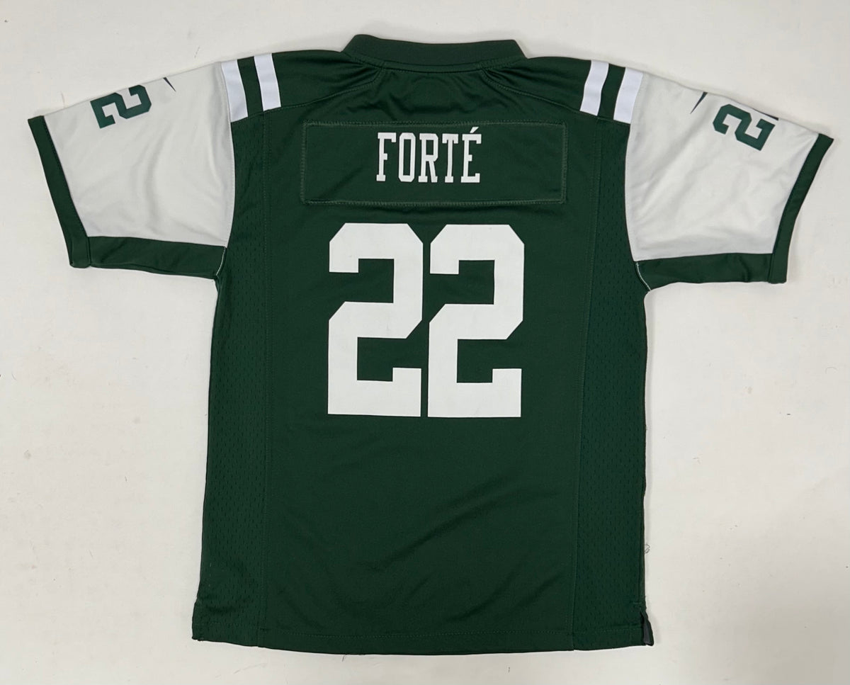 Matt Forté #22 New York Jets NFL Nike Green Football Jersey Youth Size L 14/16 19.25x26.5 Inches
