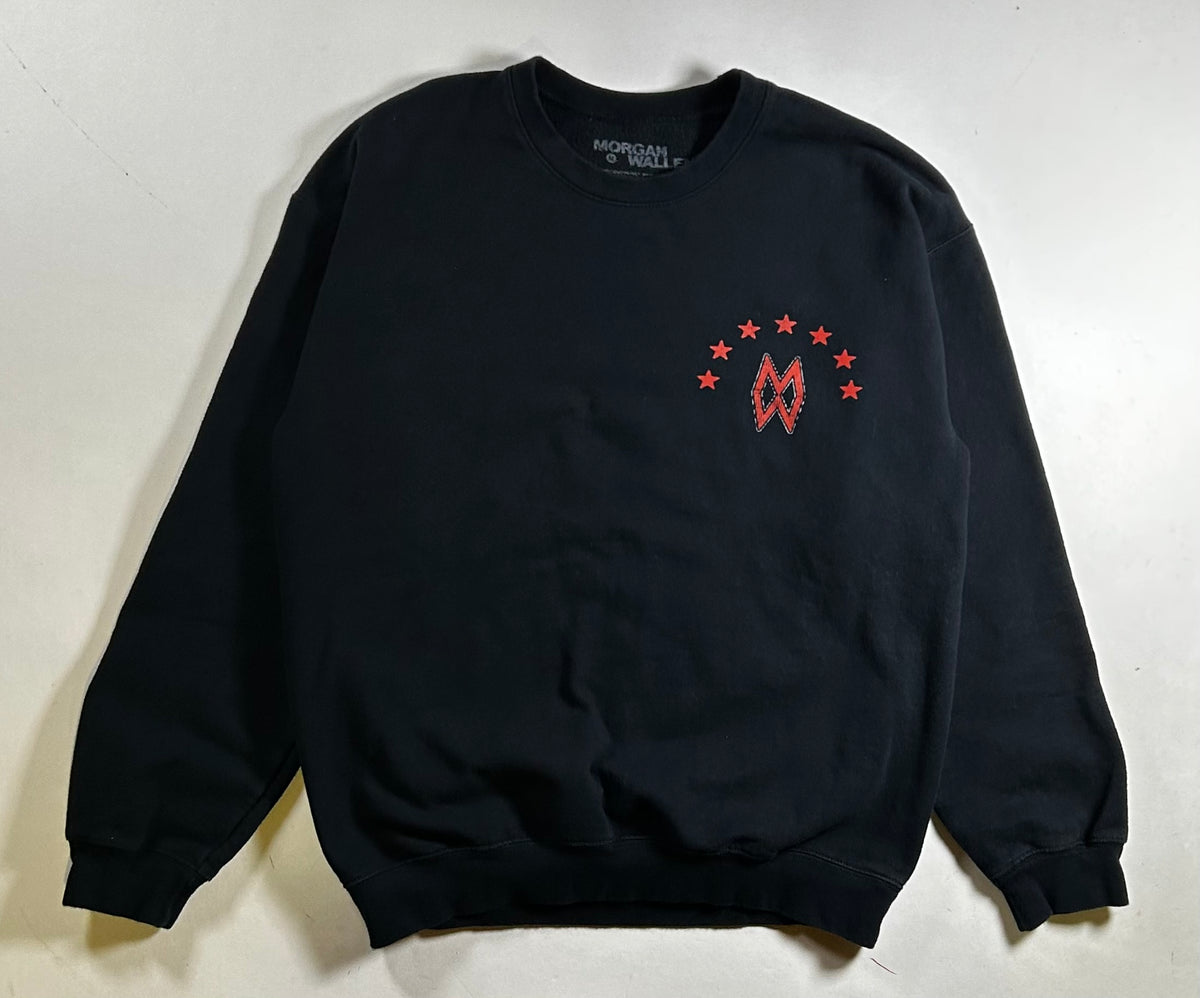 Morgan Wallen One Night At A Time Tour 2024 Crewneck Sweatshirt S/M 21.25x25.25 Inches As Is
