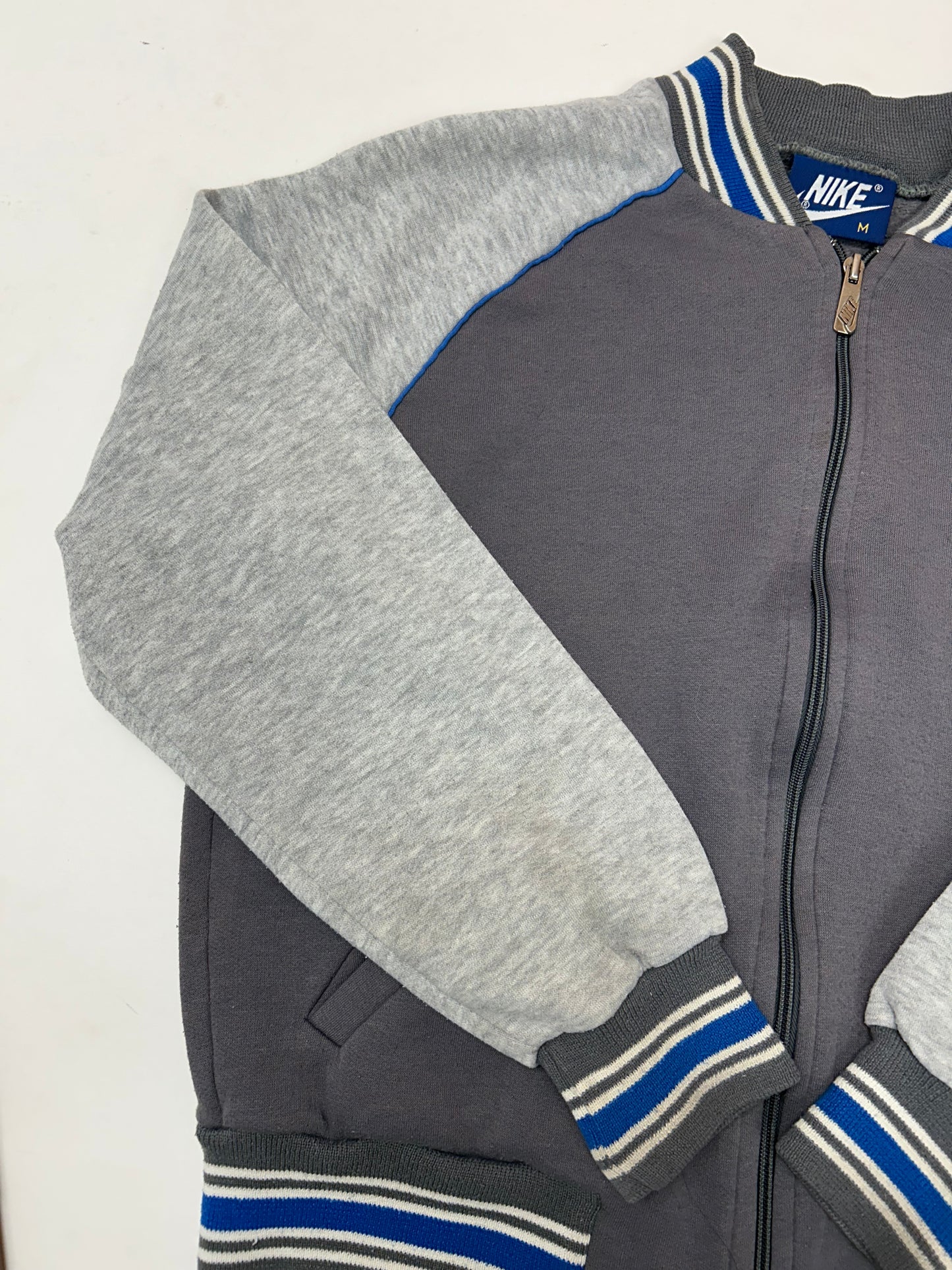 Vintage 80s Nike Zip Jacket Sweatshirt Small Fit 22x23 Inches