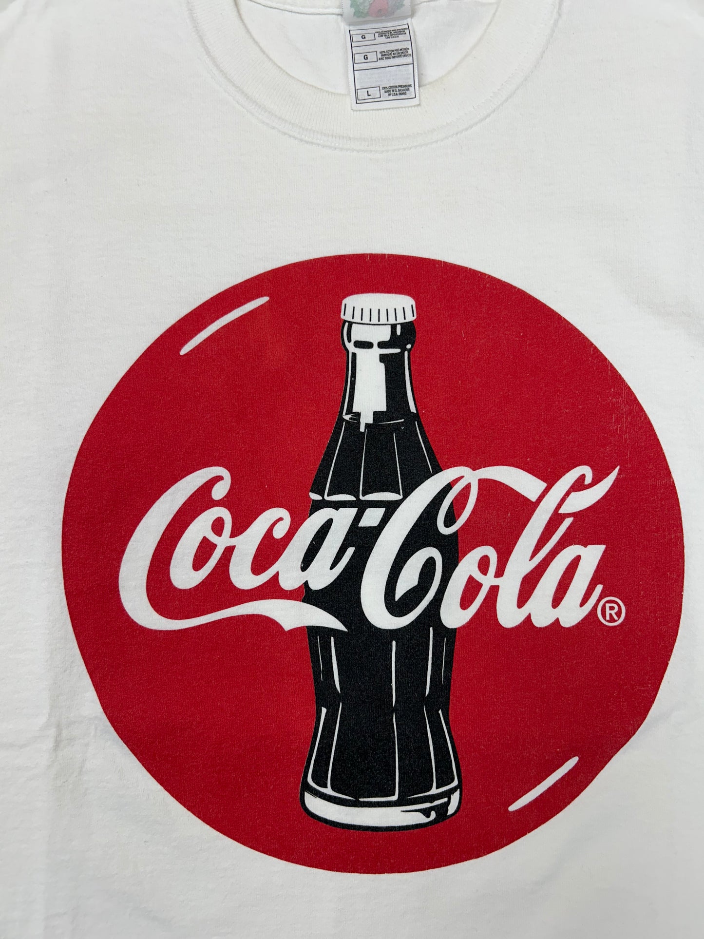 Vintage 00s Coca-Cola Soda Company Promo Tee Large 20.75x28.75 Inches