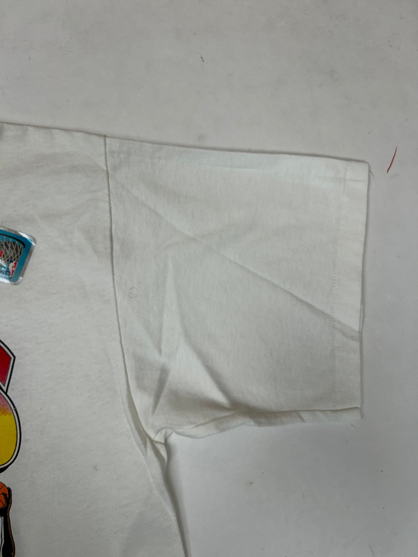 Vintage 1993 Chicago Bulls 3 Time NBA World Champs Caritcure Team Comic Strip Salem Sportswear Tee DS New With Sticker Large