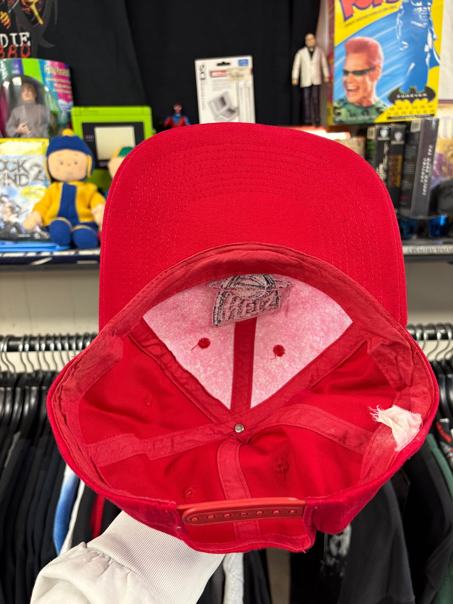 Vintage NJ Nets Team Cotton Red Hat Cap