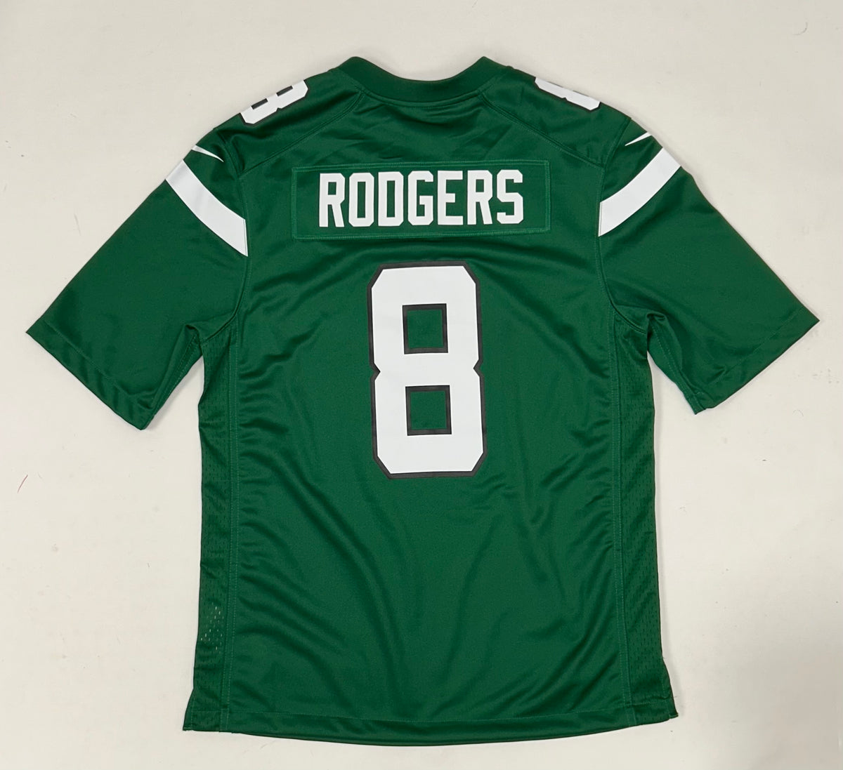 New York Jets Aaron Rodgers # 8 NFL Nike Jersey Medium Men’s Green 2023
