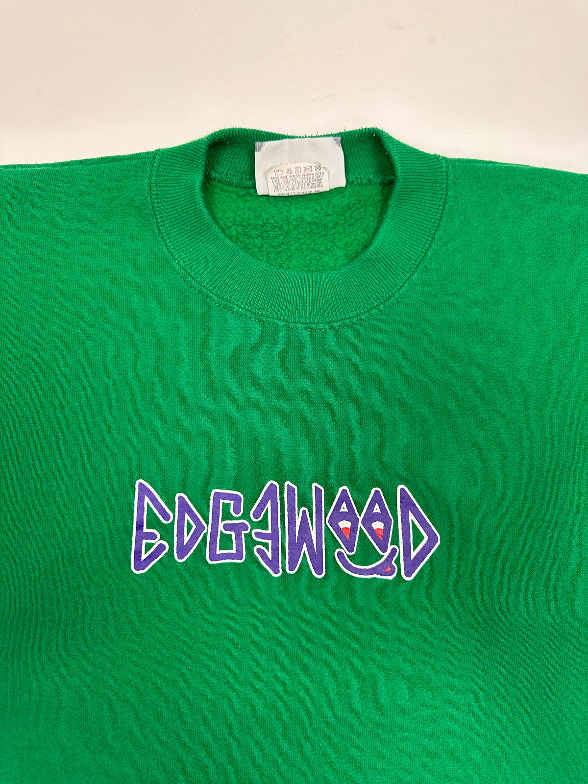 Edgewood NJ “Deeper Than The Roots.” First Edition Crewneck Sweatshirt Tagged Medium Can Fit Small 22x25.75 Lee 50/50 Kelley Green