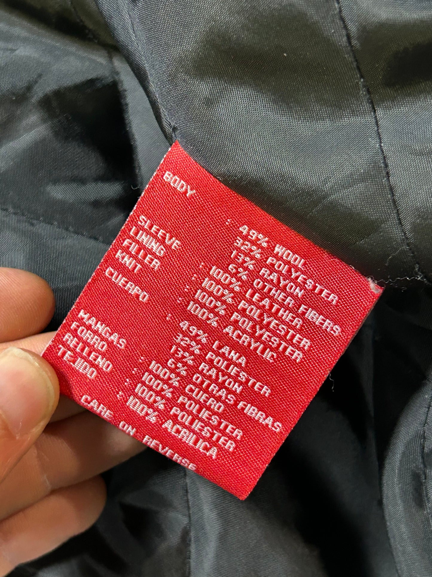 Vintage 00s NFL New York Giants Zip Varsity Jacket Style Jacket Large 27.25x28.75 Inches Has Wear As Is