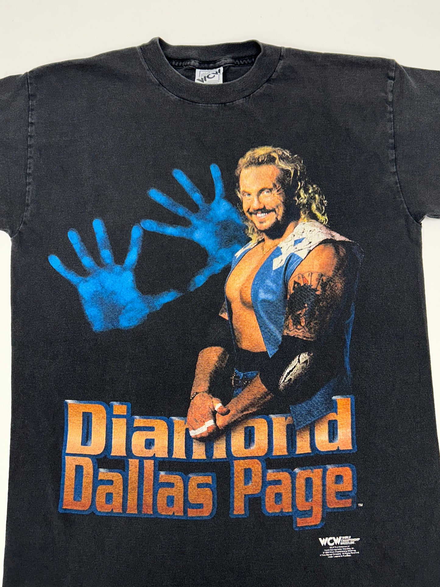 Vintage 1998 WCW DDP Diamond Dallas Page Wrestling Graphic Tee Medium 19.5x28.75 Inches