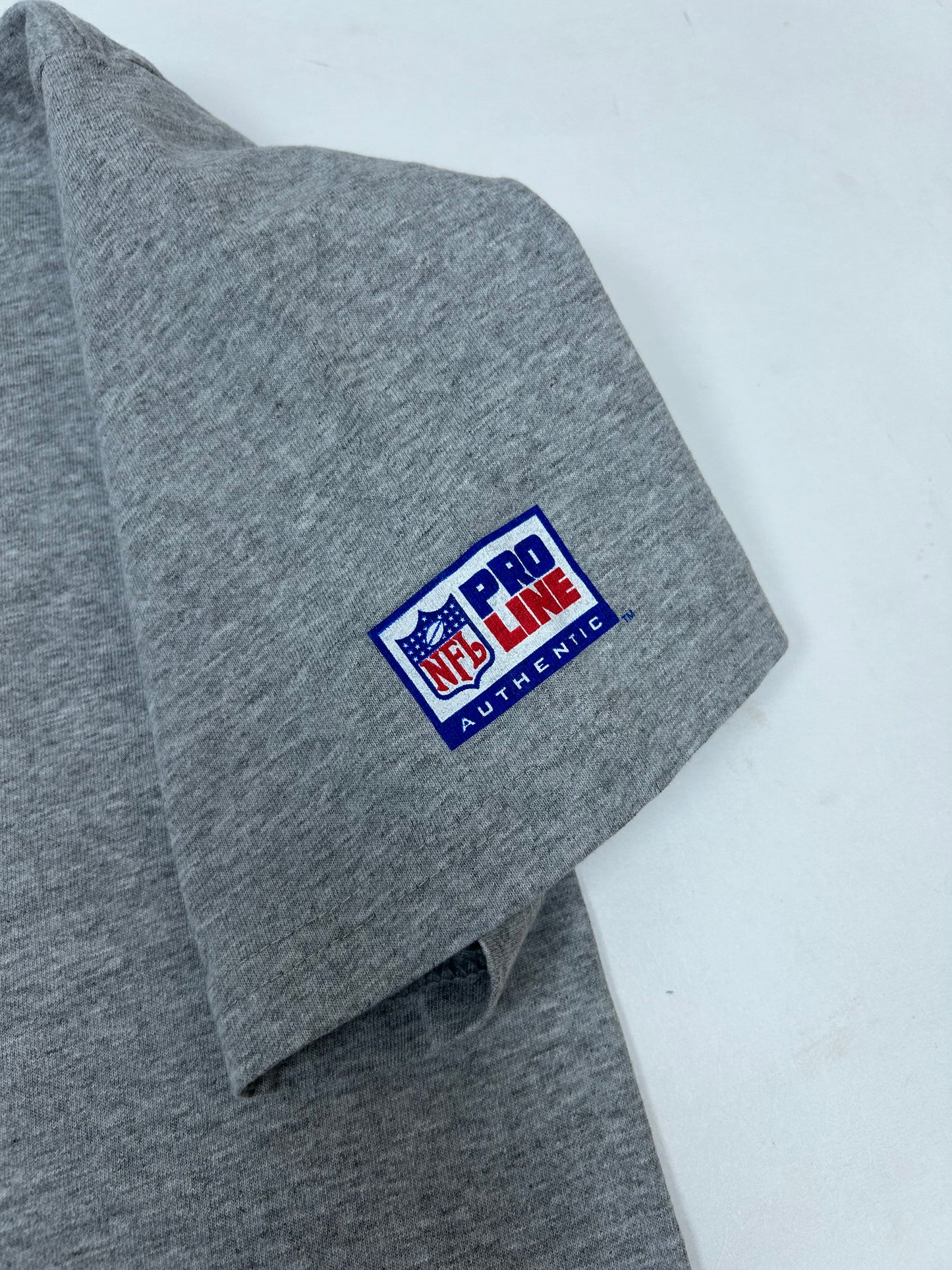 Vintage 1996 Reebok New York Giants NFL Tee XL 23.5x30.5 Inches Gray