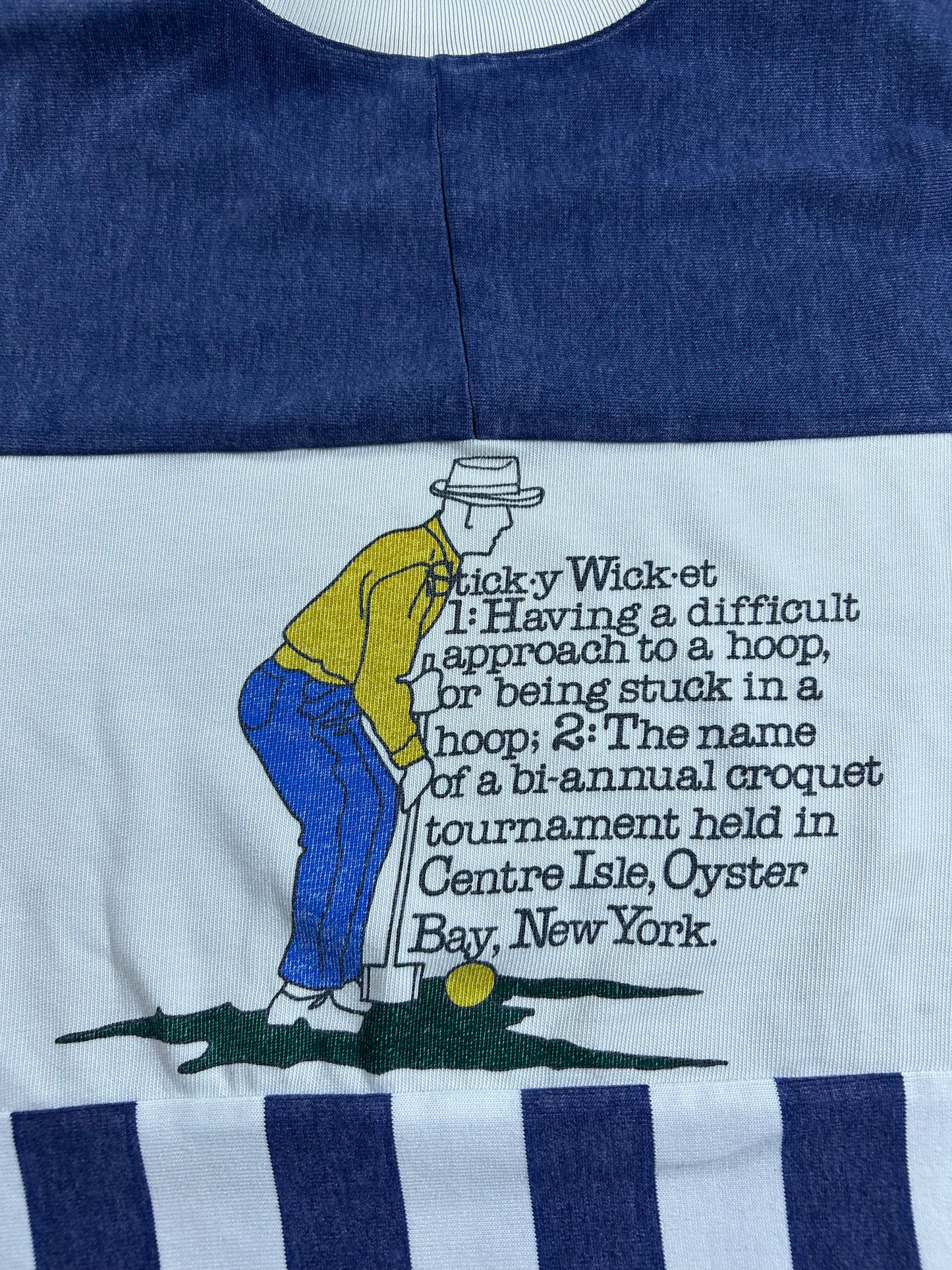 Vintage Nike Croquet Council Pullover Crewneck Sweatshirt As Is Worn Medium 22.5x25.75 Inches Rare