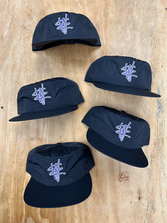 Edgewood NJ EW 973 Team Logo Nylon 6 Panel Adjustable Hat Black