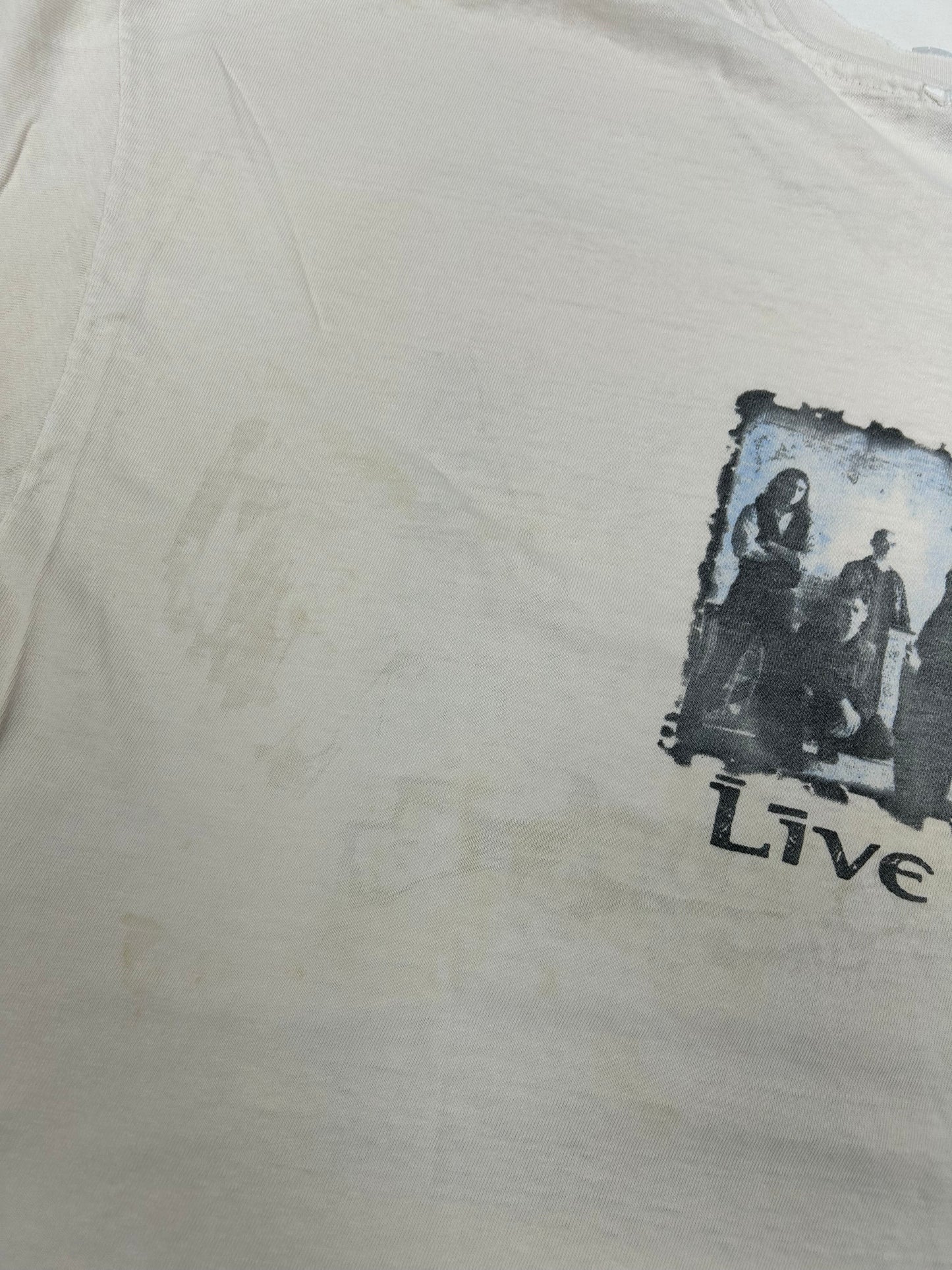 Vintage Live Throwing Cooper Lightning Crashes Music Band Tee 1995 Thrashed XL