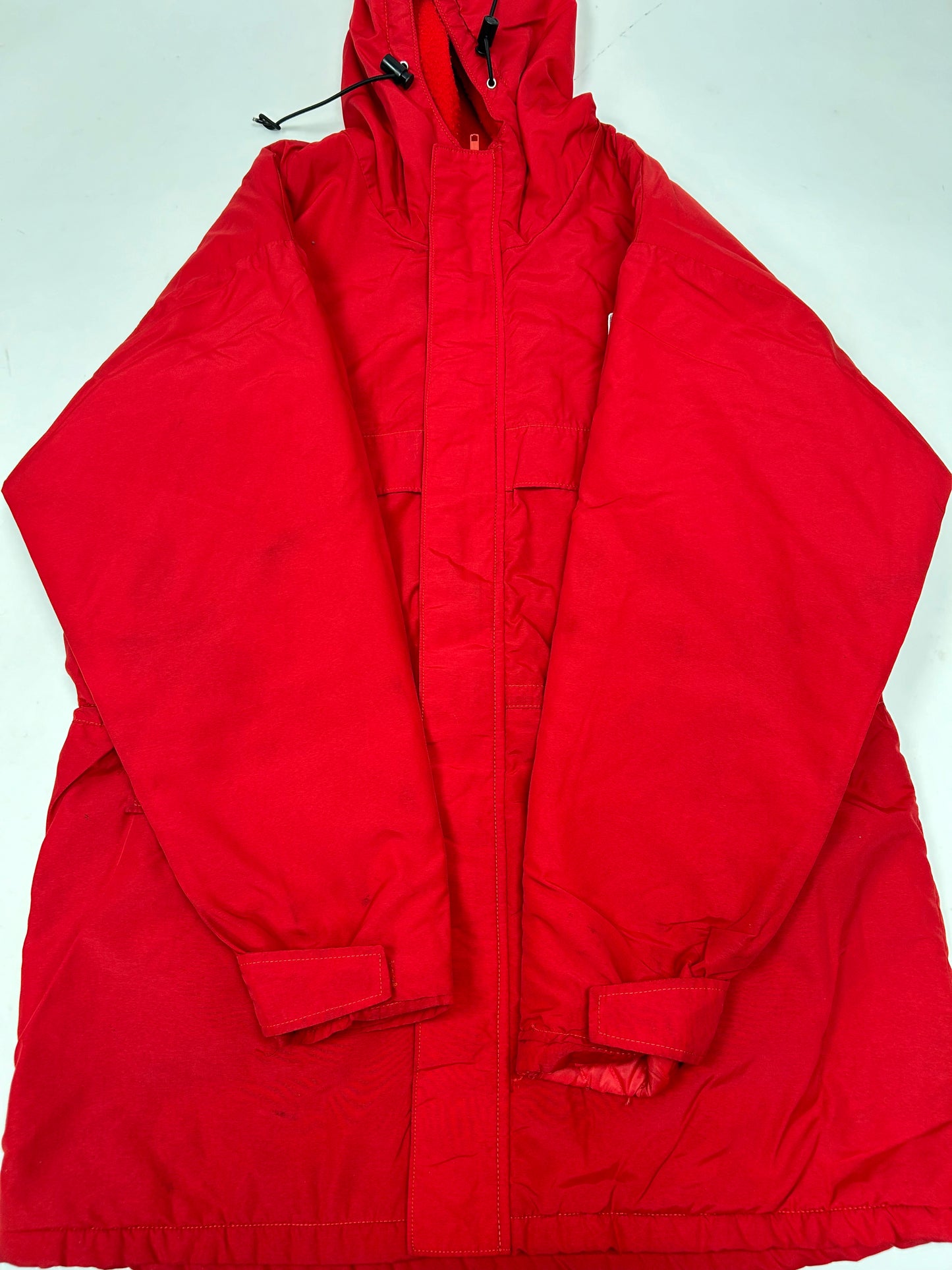 Vintage Chalk-Line MLB This Week In Baseball Zip Long Trench Style Jacket Size Tagged Large 26.5x36.5 Inches As Is Has Wear