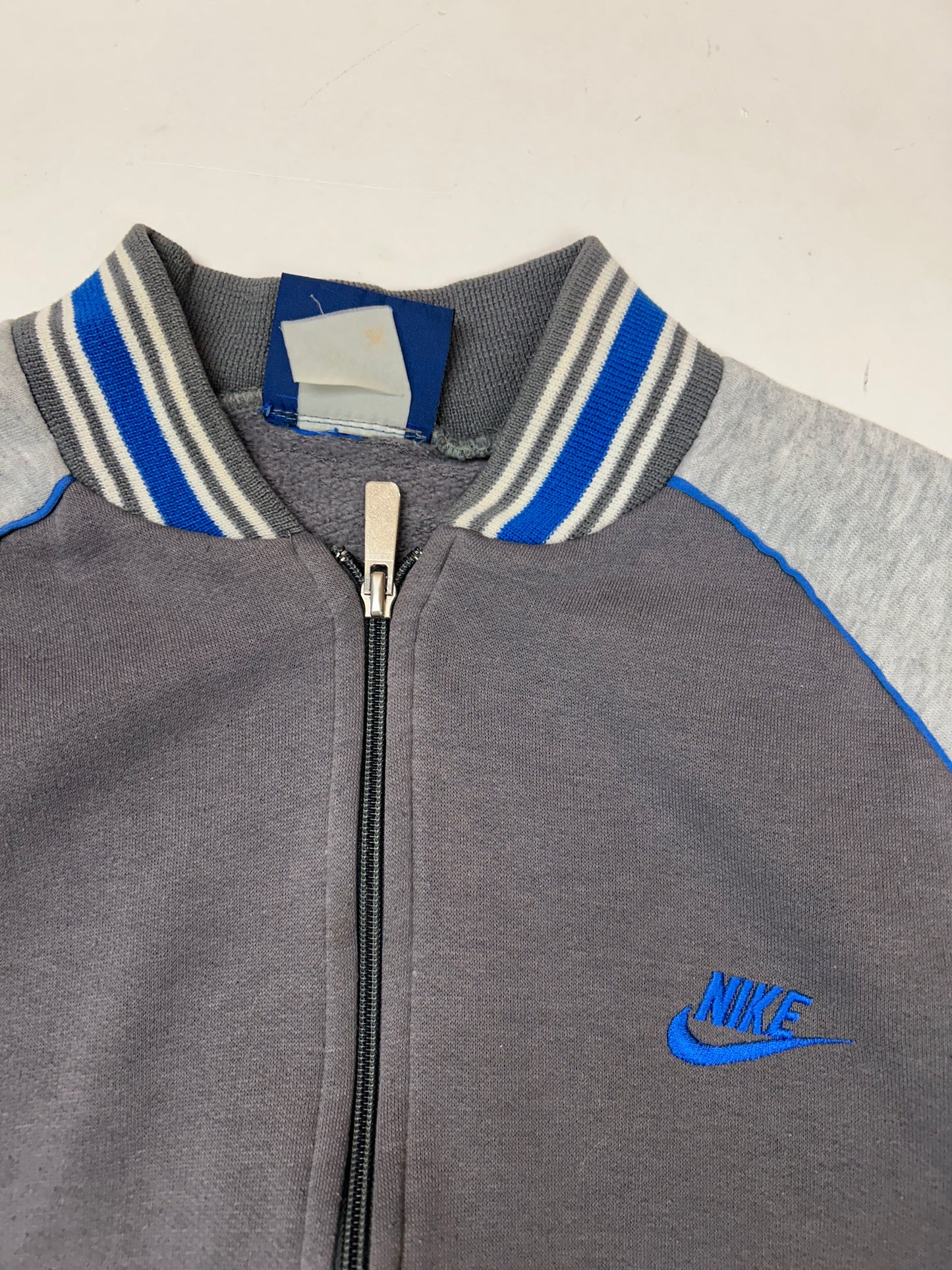 Vintage 80s Nike Zip Jacket Sweatshirt Small Fit 22x23 Inches