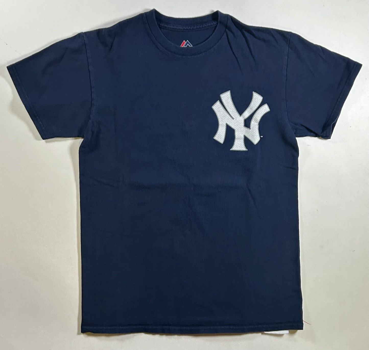 Majestic New York Yankees Aaron Judge #99 MLB Player Tee Small 17.5x25.25 Inches Navy