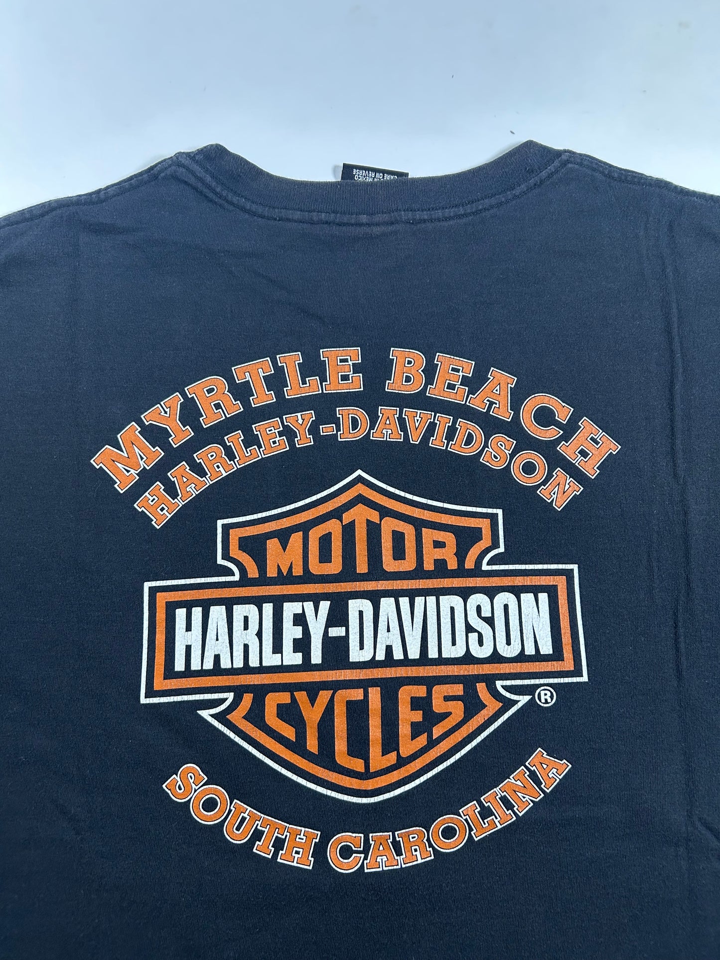 Vintage 2000s Harley Davidson Myrtle Beach South Carolina Eagle Tee XL 23.75x29.5 Inches