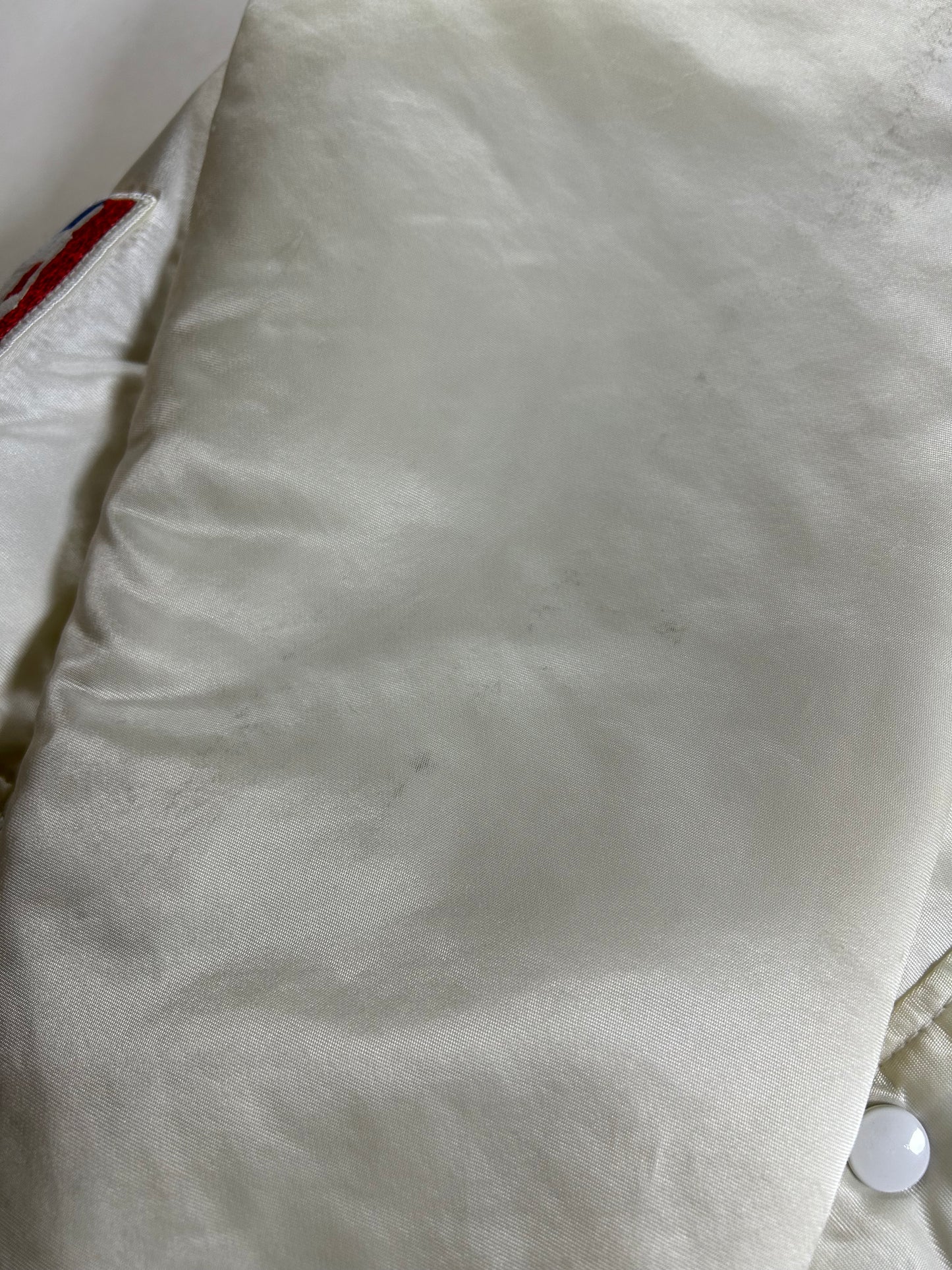 Vintage Starter Los Angeles Lakers Satin Jacket NBA 80s 90s XL/Large 26.5x/27.5 Inches