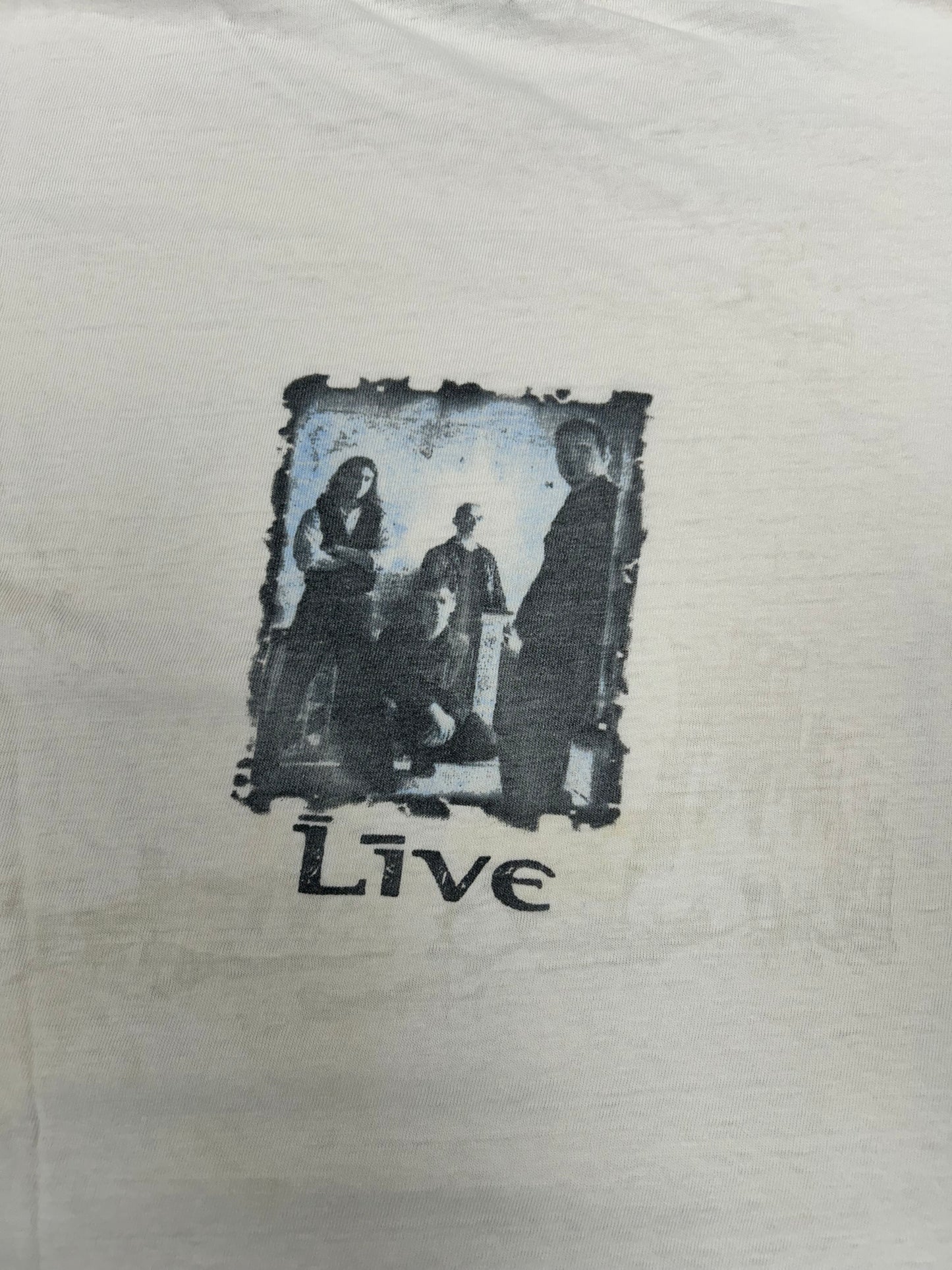 Vintage Live Throwing Cooper Lightning Crashes Music Band Tee 1995 Thrashed XL