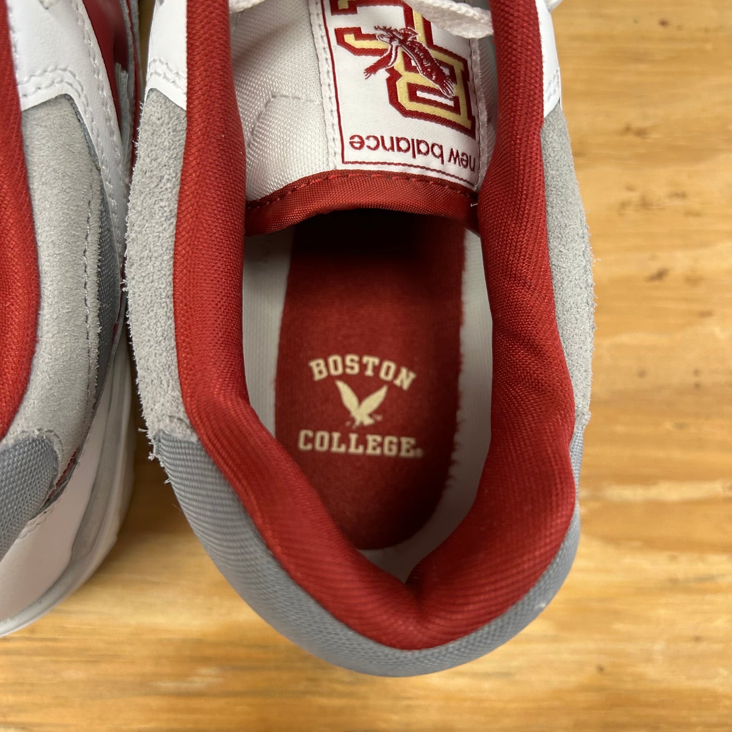 New Balance 550 Boston College Eagles White Red Shoes US Men’s 10.5 Women’s 12