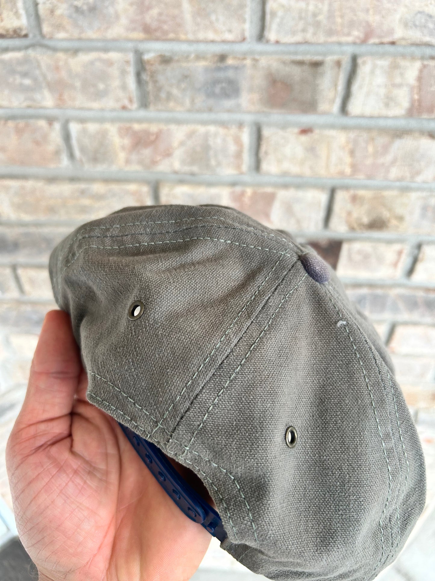 Vintage Out for Trout Snapback Fishing Hat Cap Made In The USA Great Fading 90s