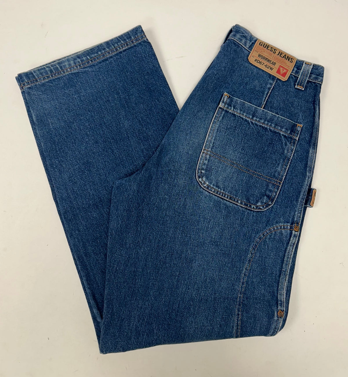 Guess Men’s Workwear D67-62W Carpenter Jeans Baggy Loose Fit Tagged 32 16x44.75 Inches