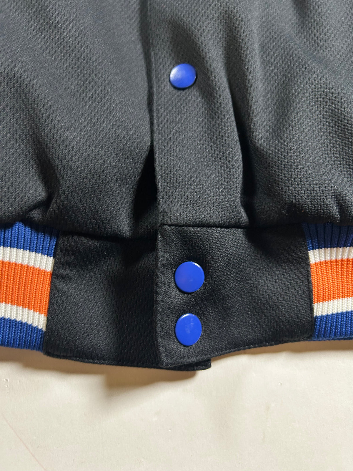 Vintage New York Mets Majestic Jacket MLB Baseball Snap Buttons Has Flaw See Med