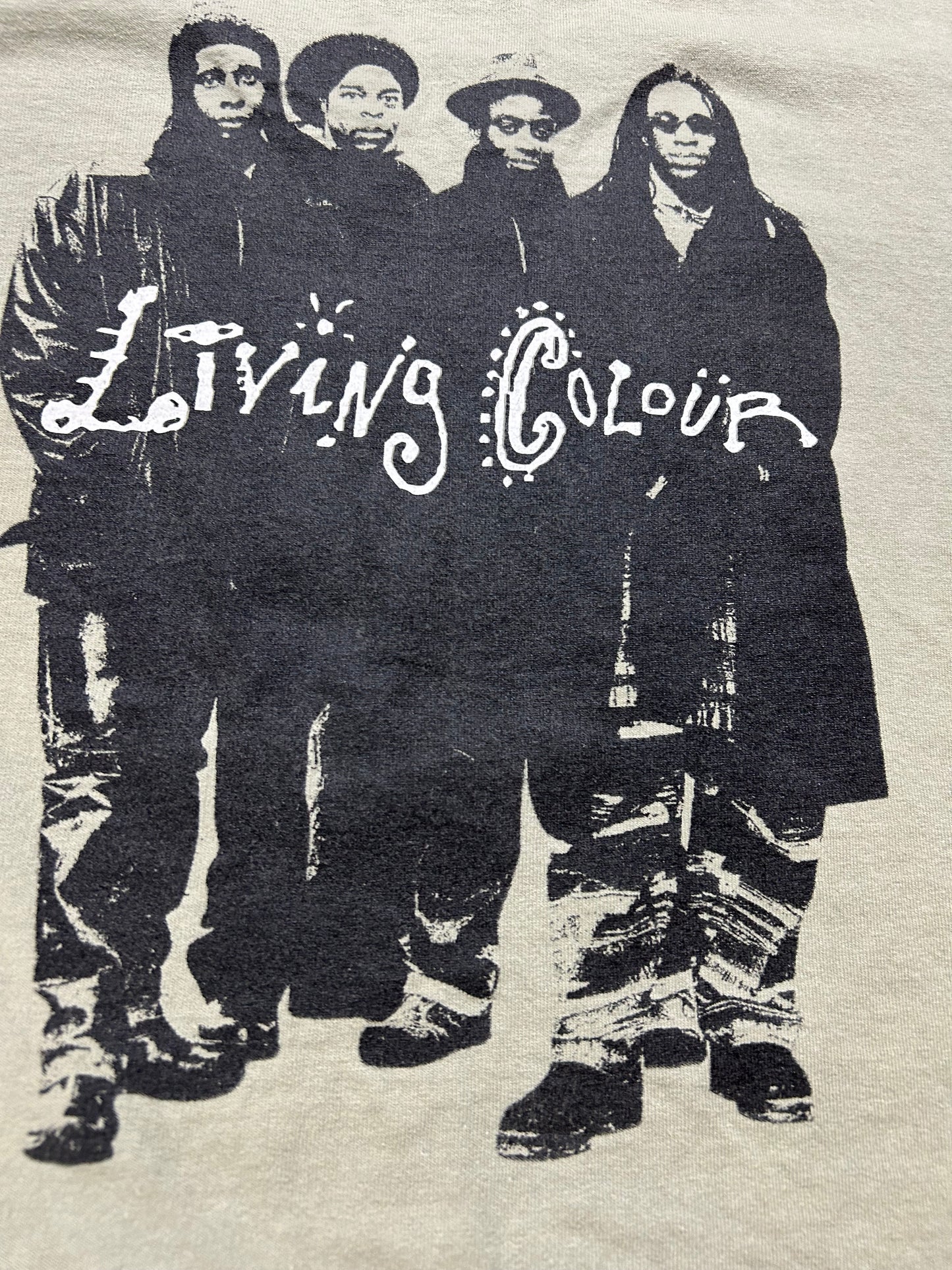 Living Colour Whats Your Favourite Colour Shirt Music Band Tee Rock 2000s XL 24x29.5 Inches