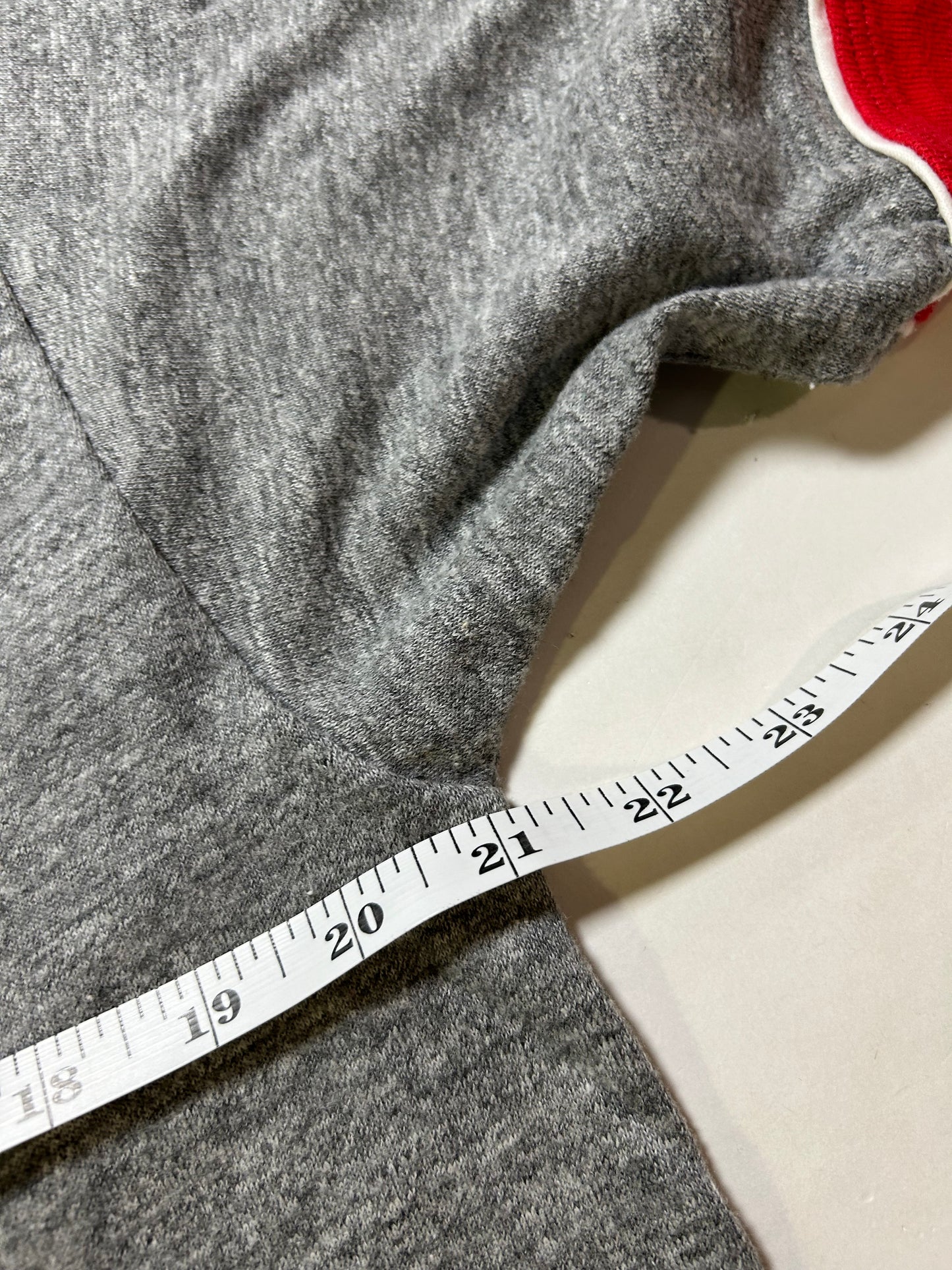 Vintage 80s AT&T Phone Choose AT&T Promo Ringer Tee L/M Fit 21.25x27.25 Inches Gray/Red