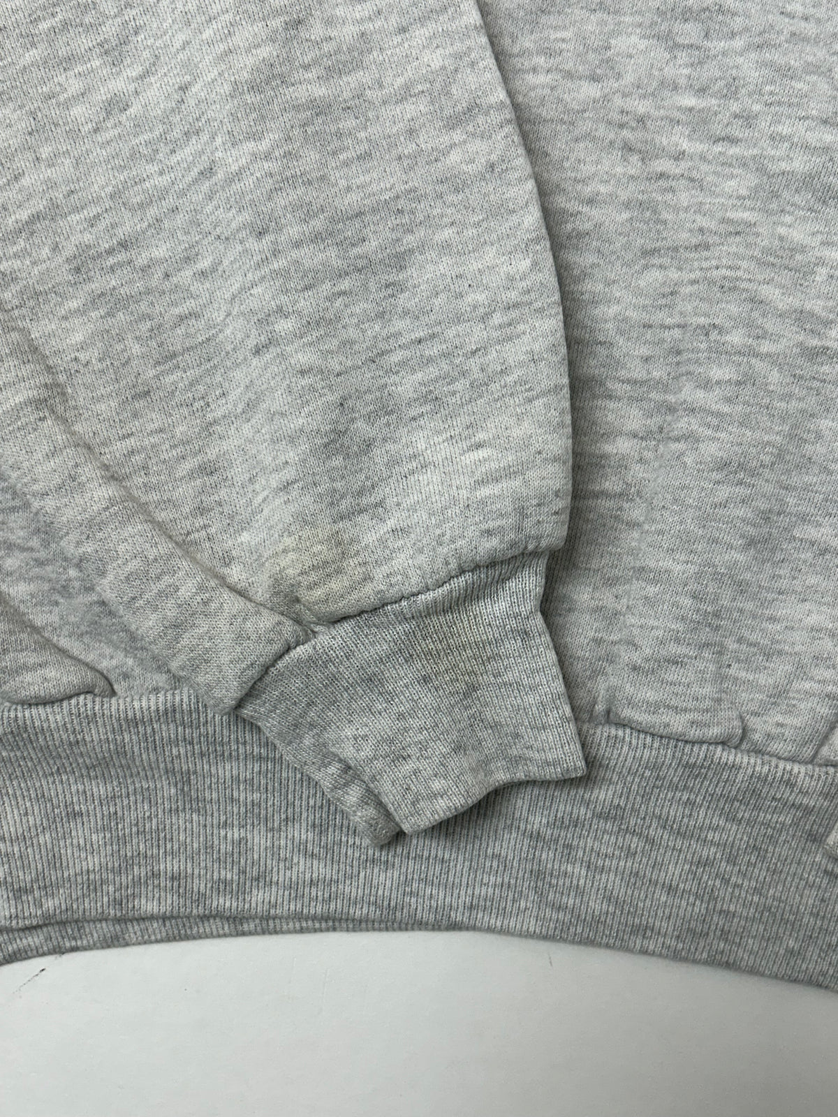 Edgewood New Jersey Deeper Than The Roots Crewneck Sweatshirt Jerzees Tag 50/50 Blend USA Heather Gray Thin Boxy Fit 24.5x25.75 Inches As Is