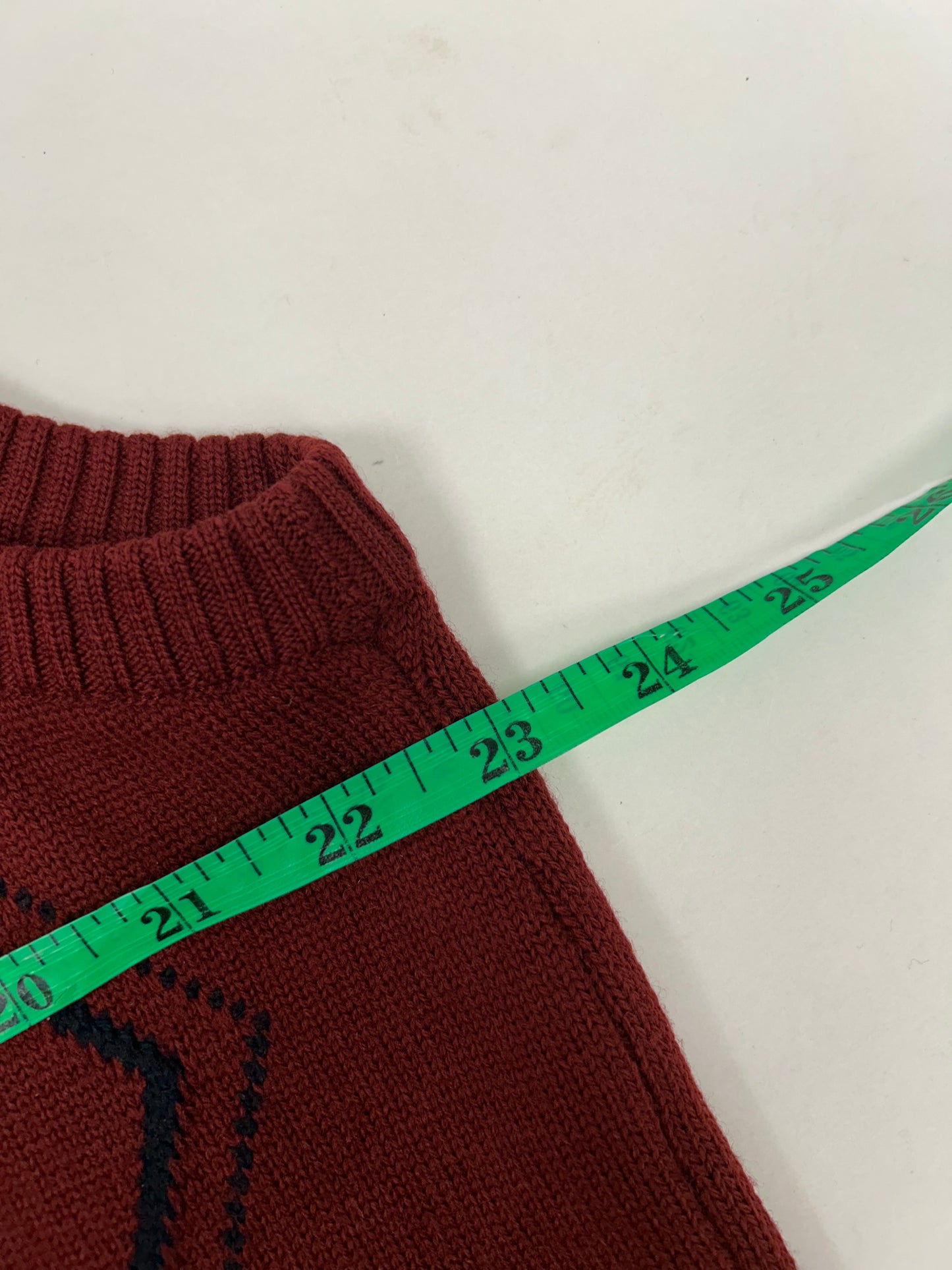 Casablanca V Neck Sweater Vest Button Down Pure New Wool Adult Size 42 23x29.75 Inches