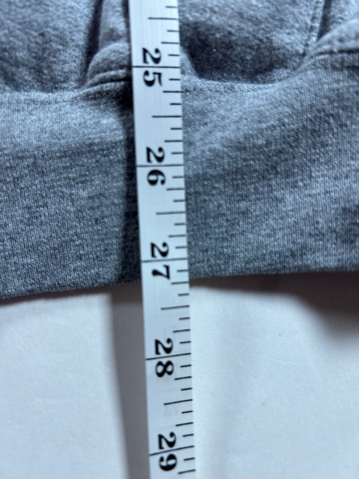 Montclair State University College Zip Hooded Sweatshirt Gray Large 24x27 Inches