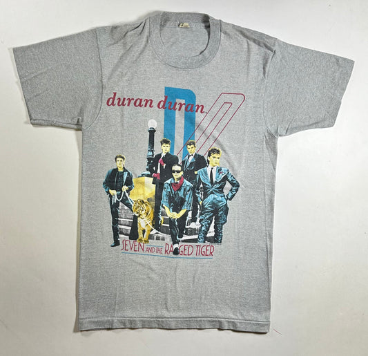 Vintage Duran Duran Seven & The Ragged Tiger Band Tour 1984 Tee 17.5x27 Small Made In USA