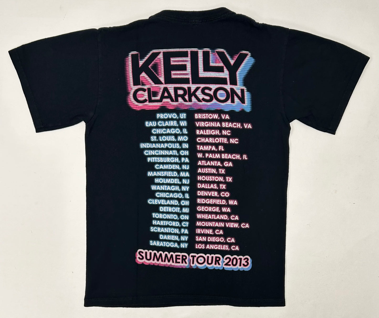 Kelly Clarkson Summer Tour 2013 Music Concert Tour T-Shirt Small 18x25.5 Inches American Idol
