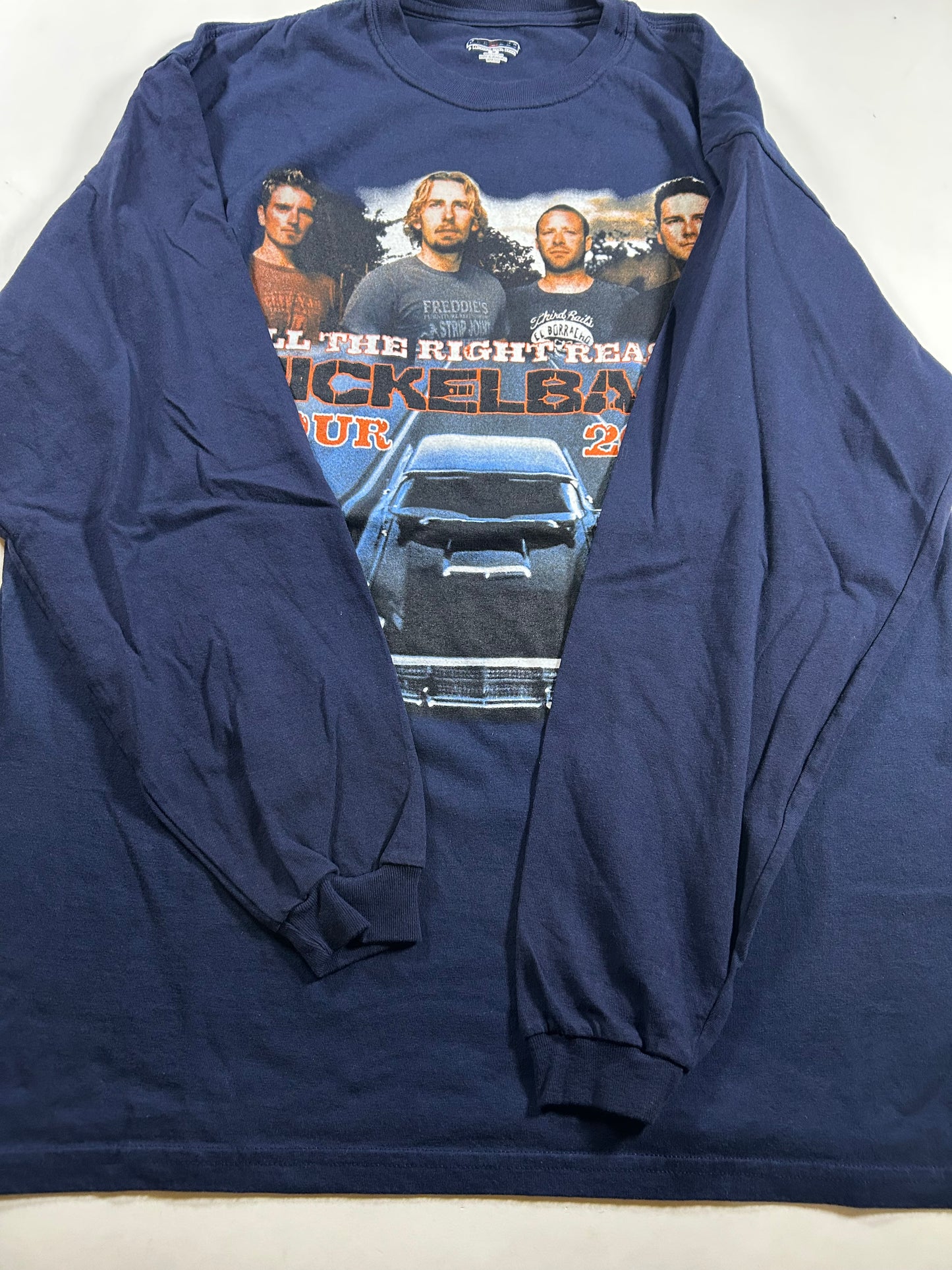 Vintage Nickelback Shirt All The Right Reasons Tour 2007 Tee Parking Lot XL/L 23.25x30.75 Inches
