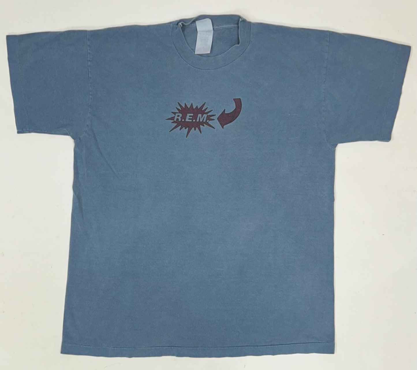 Vintage R.E.M. Monster Cool Music Band Tee 1993 1994 REM XL 23x29.25 Inches Blue As Is