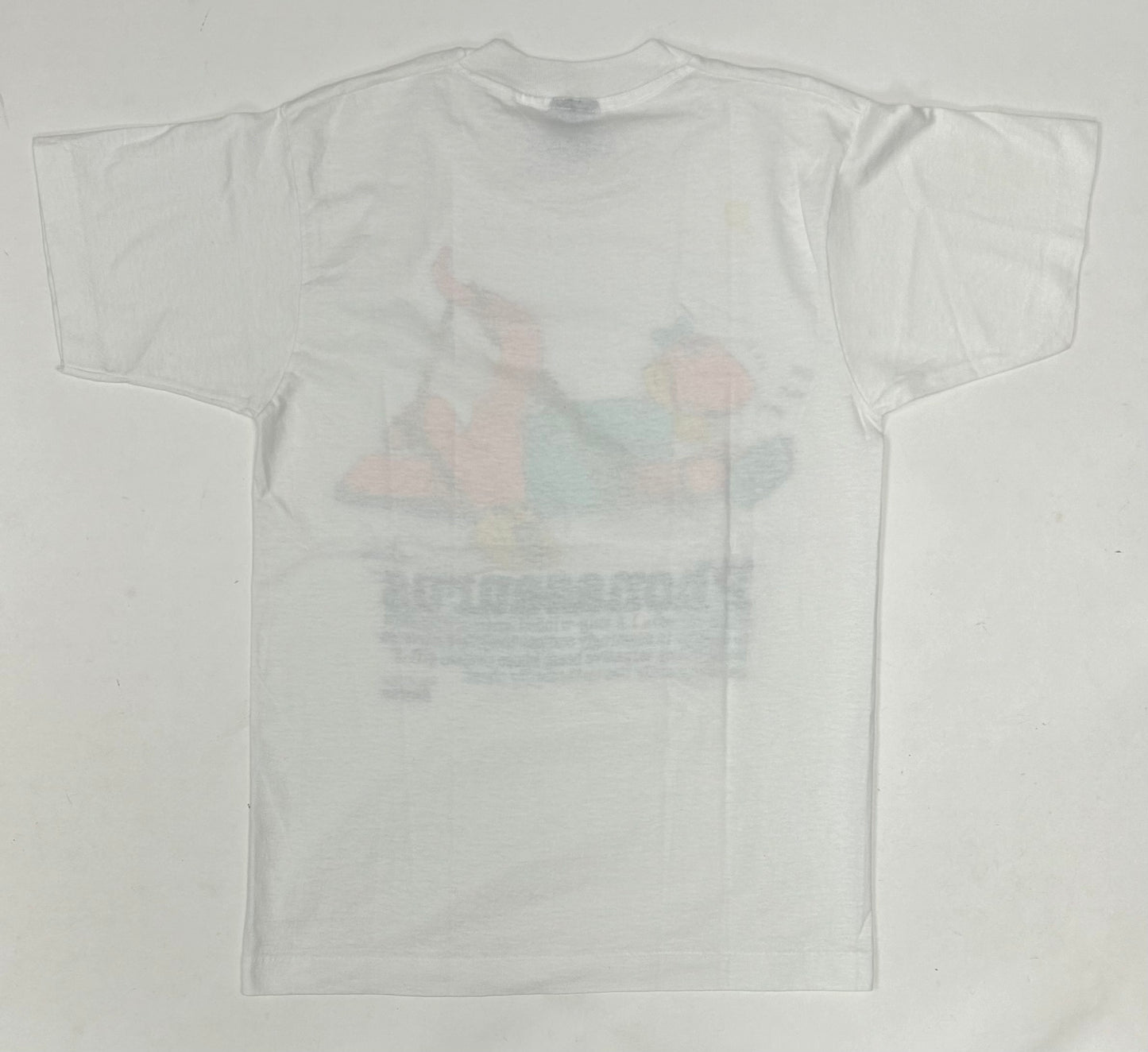 Vintage 1987 Talking Tops Saurus Phonasaurus Saurus Gang Tee Small Fit 18.25x26.75 Inches As Is