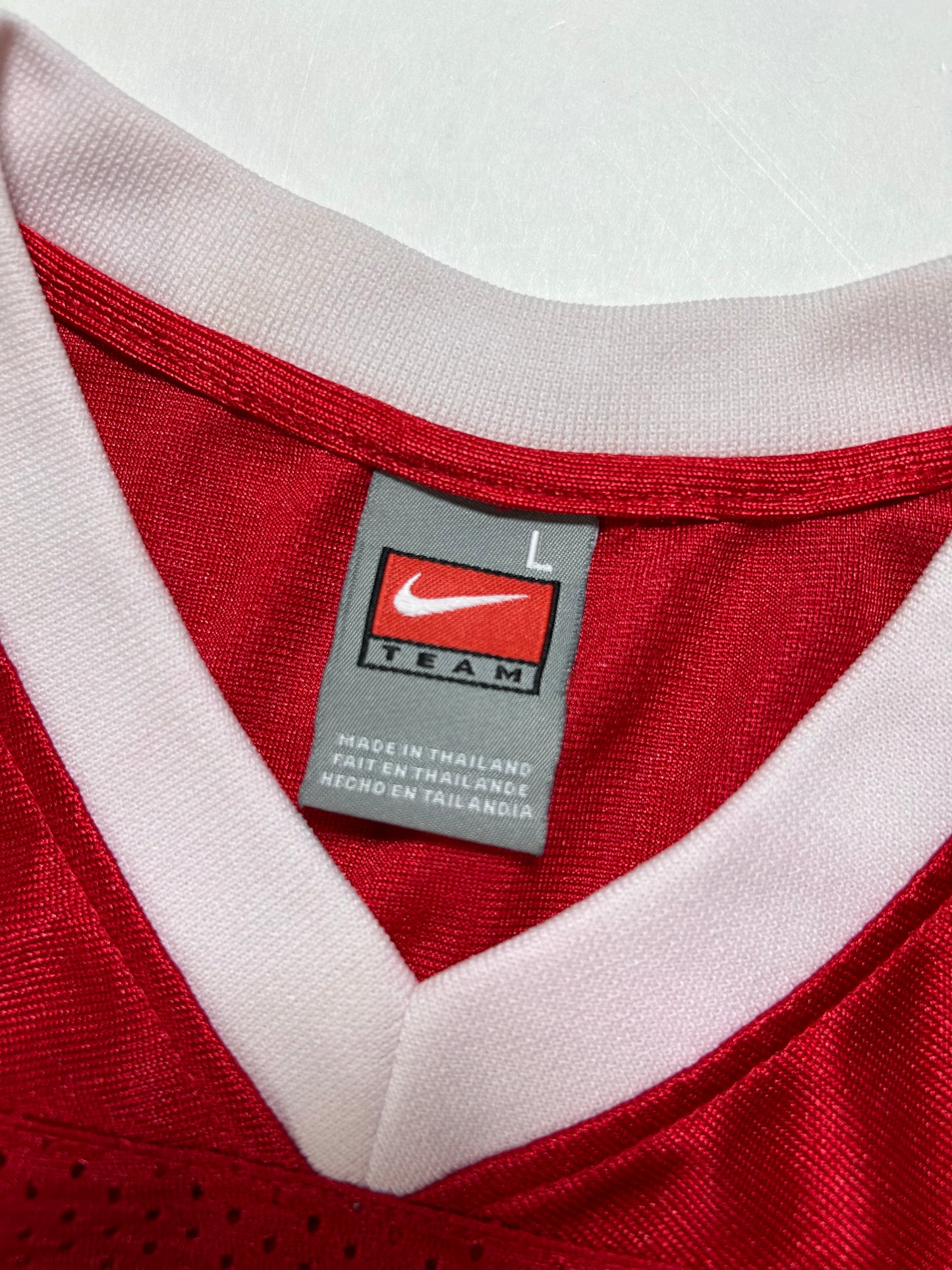 Rutgers Scarlet Knights Jersey Red NCAA Football College Nike #14 Youth Large 19.75x27.75 Inches