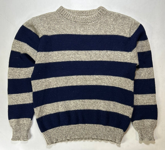 Vintage Victoria Dry Goods Sweater Made in USA Striped 23.25x27 Inches Medium
