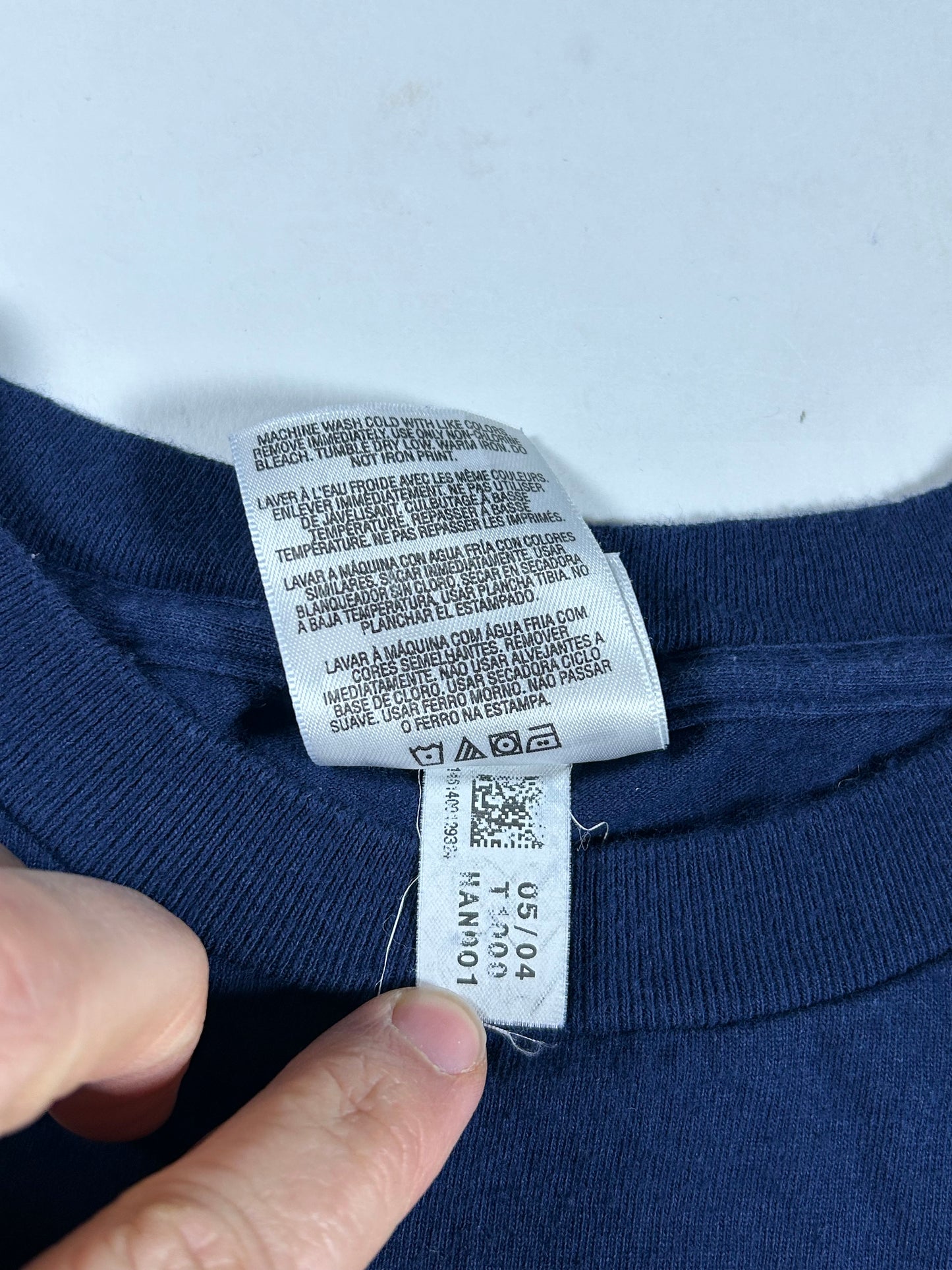 Vintage 00s Adidas Athletic Dept. Issue No. Tee 2XL 27x31 Inches Navy/Gold