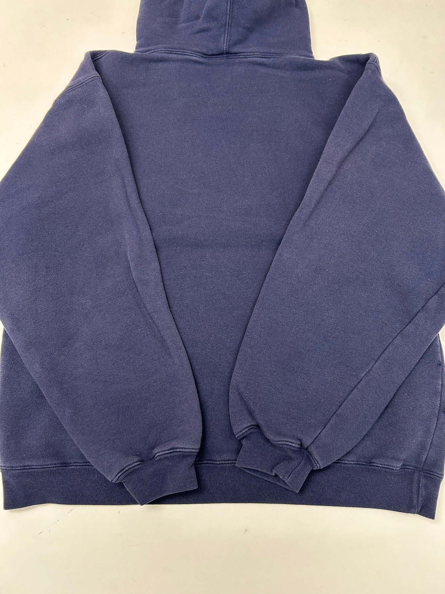 Vintage 00s Reebok New Jersey Nets NBA Hooded Sweatshirt Medium 23.25x26.5 Inches Worn Navy