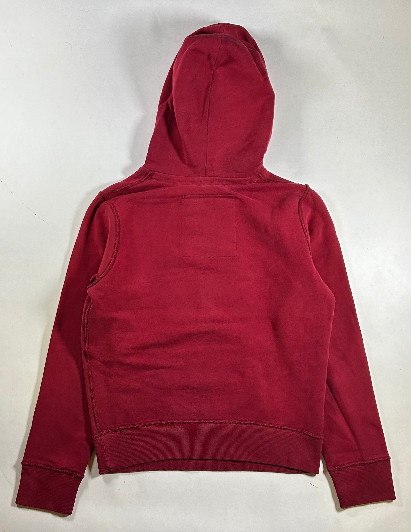 Hollister 22 California Graphic Logo Pullover Hooded Sweatshirt Small 22.25x26.75 Inches Red