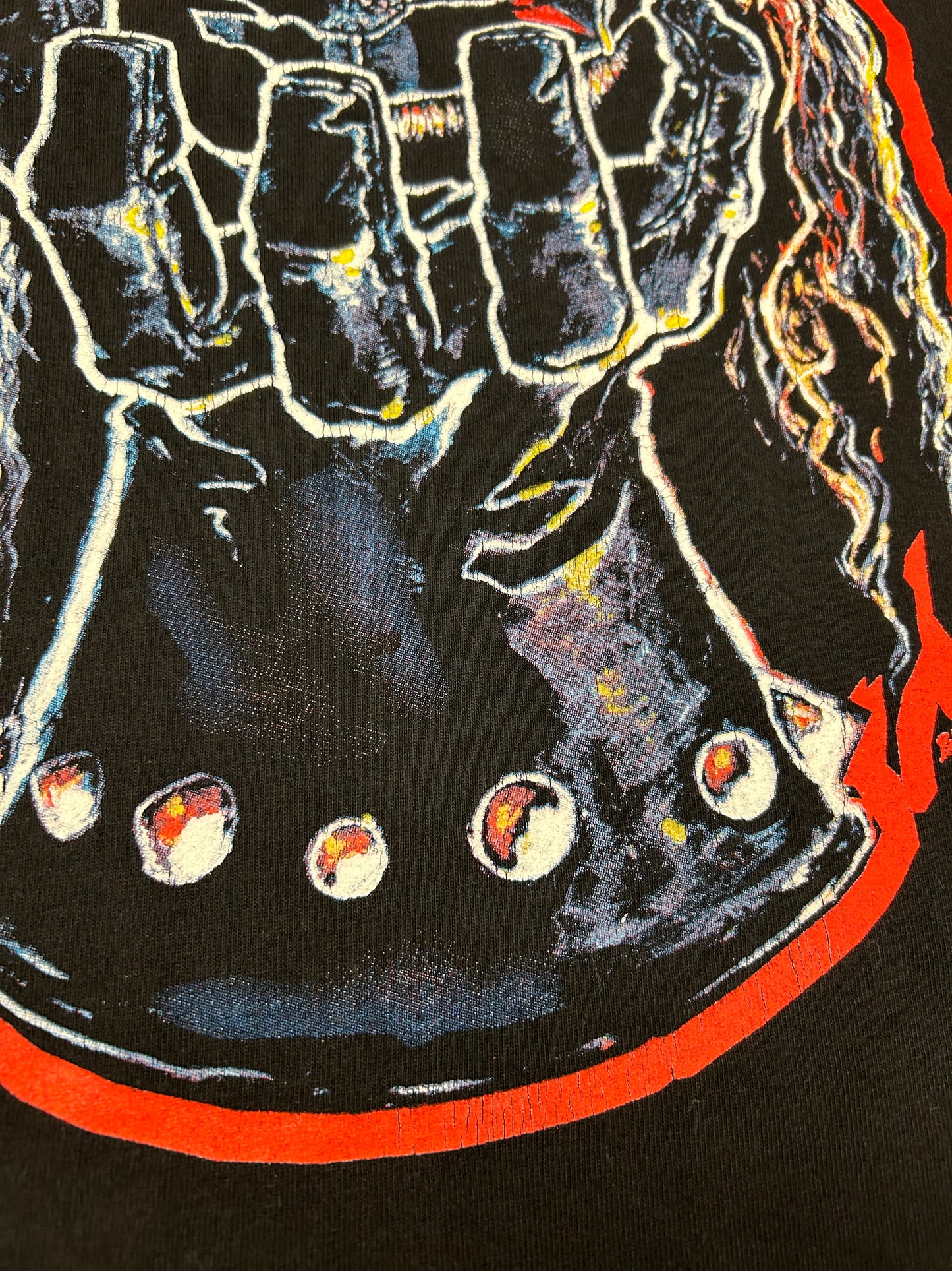 Vintage WWF Kane Part Man Part Monster Part Machine Wrestling Tee Large 21.5x29.25 Inches