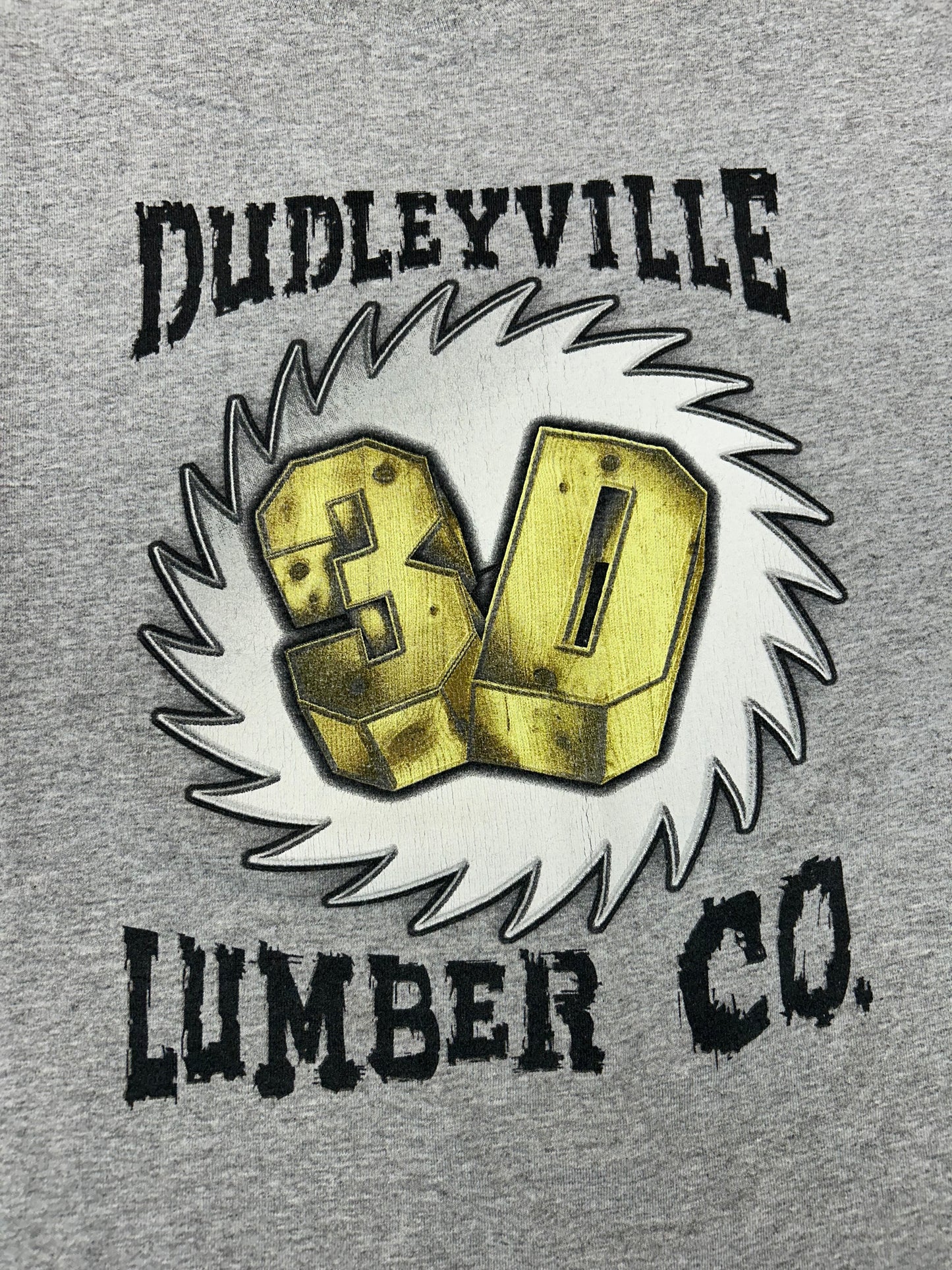 Vintage 2002 Dudley Boyz Shirt WWF Dudleyville!! Lumber Co. 3D Wrestling Tee 2XL 26.5x30.5 Inches