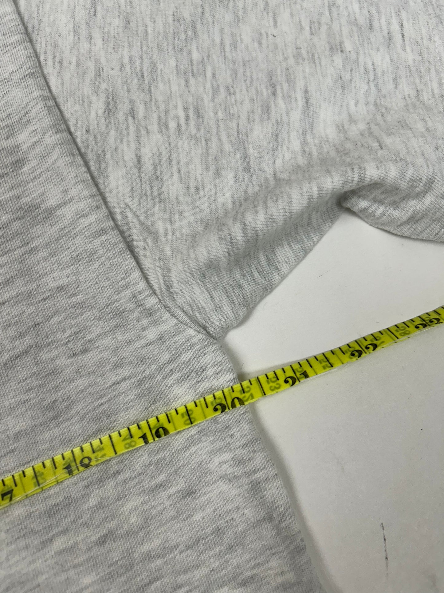 Edgewood NJ first edition “Deeper Than The Roots.” Tee 00s Hanes Beefy-T 99% Cotton 1% Other Fibers El Salvador Heather Gray